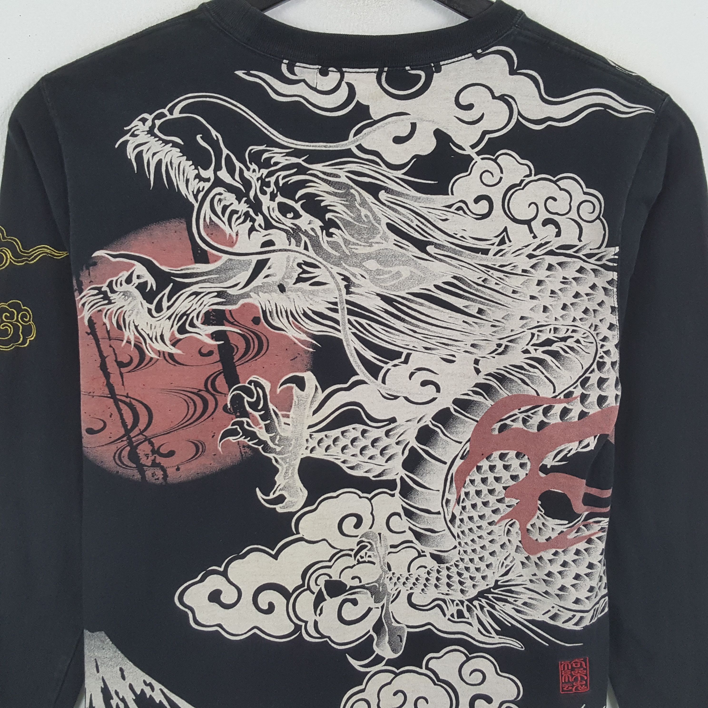 Japanese Brand × Vintage KARAKURI TAMASHI Sukajan Style Japanese Tshirt Size US M / EU 48-50 / 2 - 2 Thumbnail