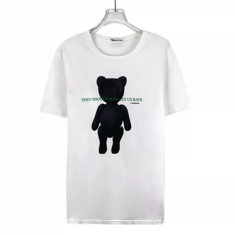 Dior Dior White bear print cotton round-neck short-sleeved T-shi Size US M / EU 48-50 / 2 - 1 Thumbnail