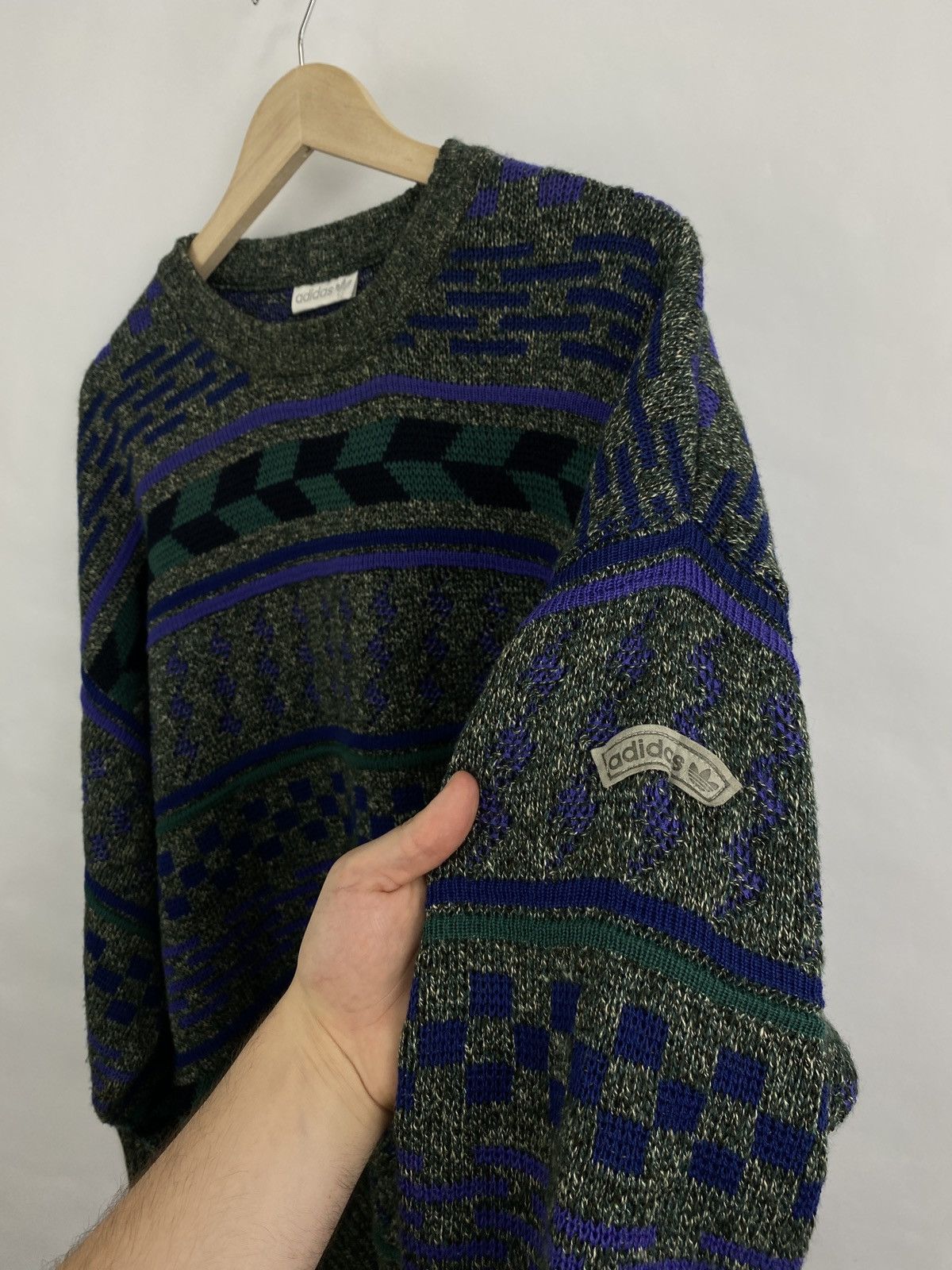 Adidas 🇺🇸 Vintage 90s Y2K Adidas Sweaters Retro balenciaga Style Size US XL / EU 56 / 4 - 5 Thumbnail