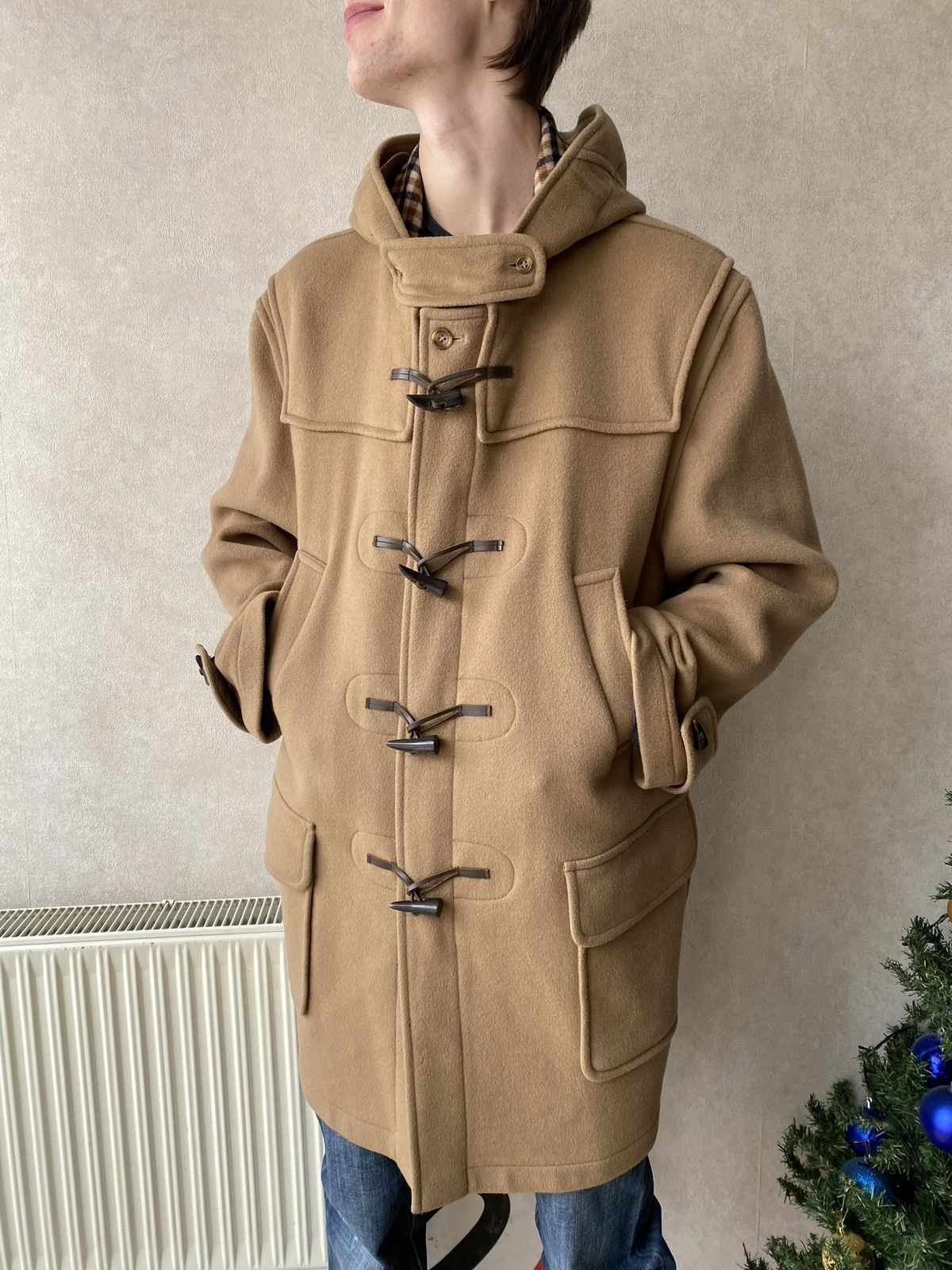 Aquascutum Vintage Aquascutum Duffle Wool Coat Asian Fit Size US XL / EU 56 / 4 - 1 Thumbnail