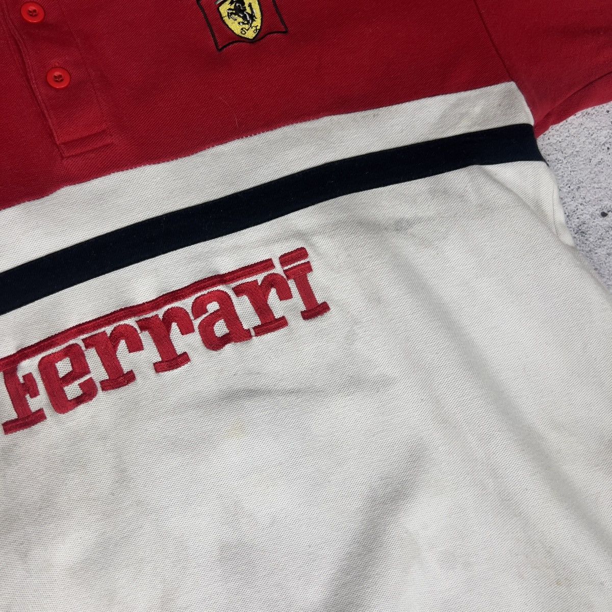 Ferrari Ferrari Polo Men's Size S Cotton Short Sleeve Racing Y2K 90s Size US S / EU 44-46 / 1 - 7 Thumbnail