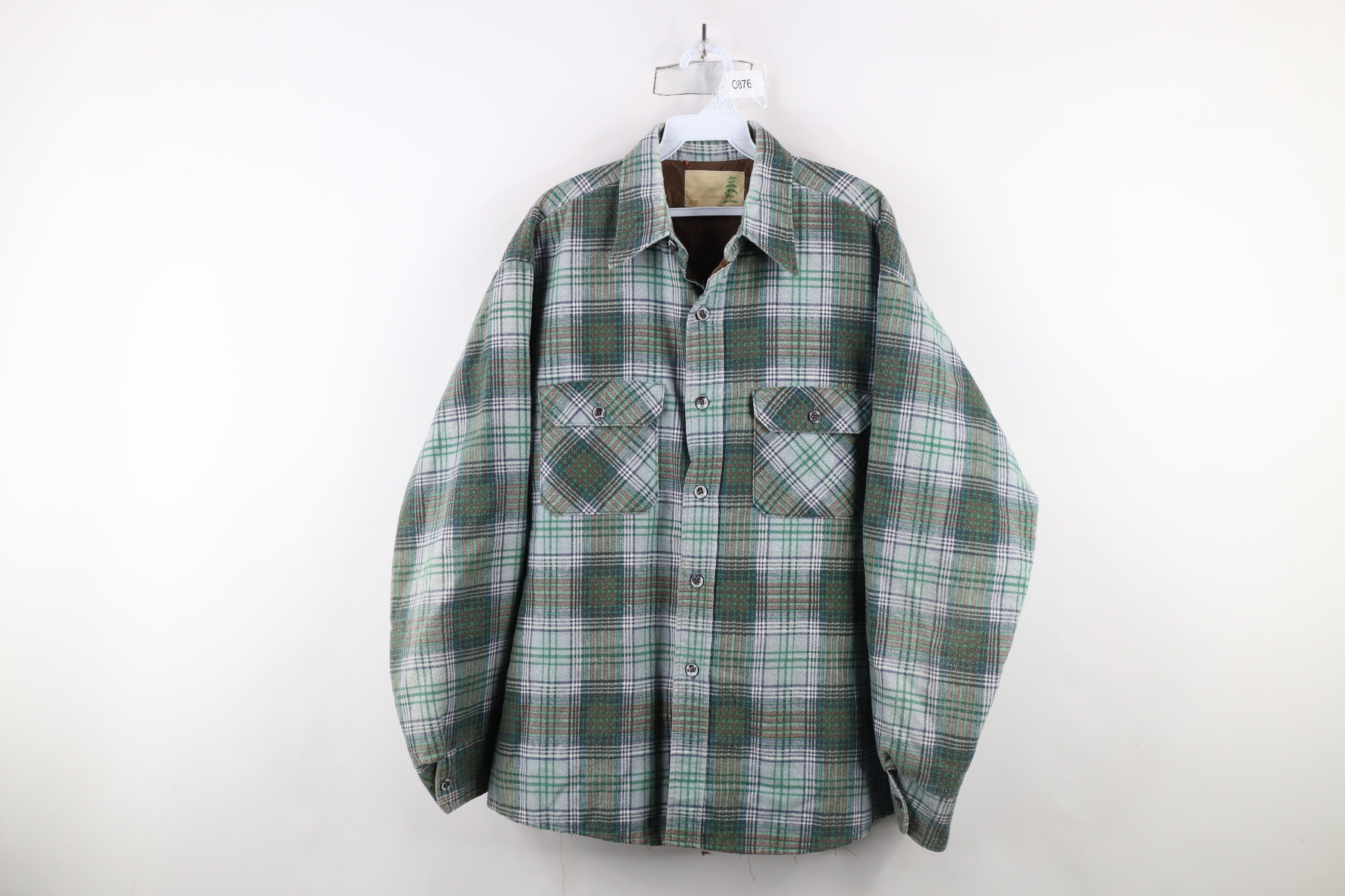 Vintage Vintage 70s Streetwear Flannel Button Shirt Jacket USA Size US XL / EU 56 / 4 - 1 Thumbnail