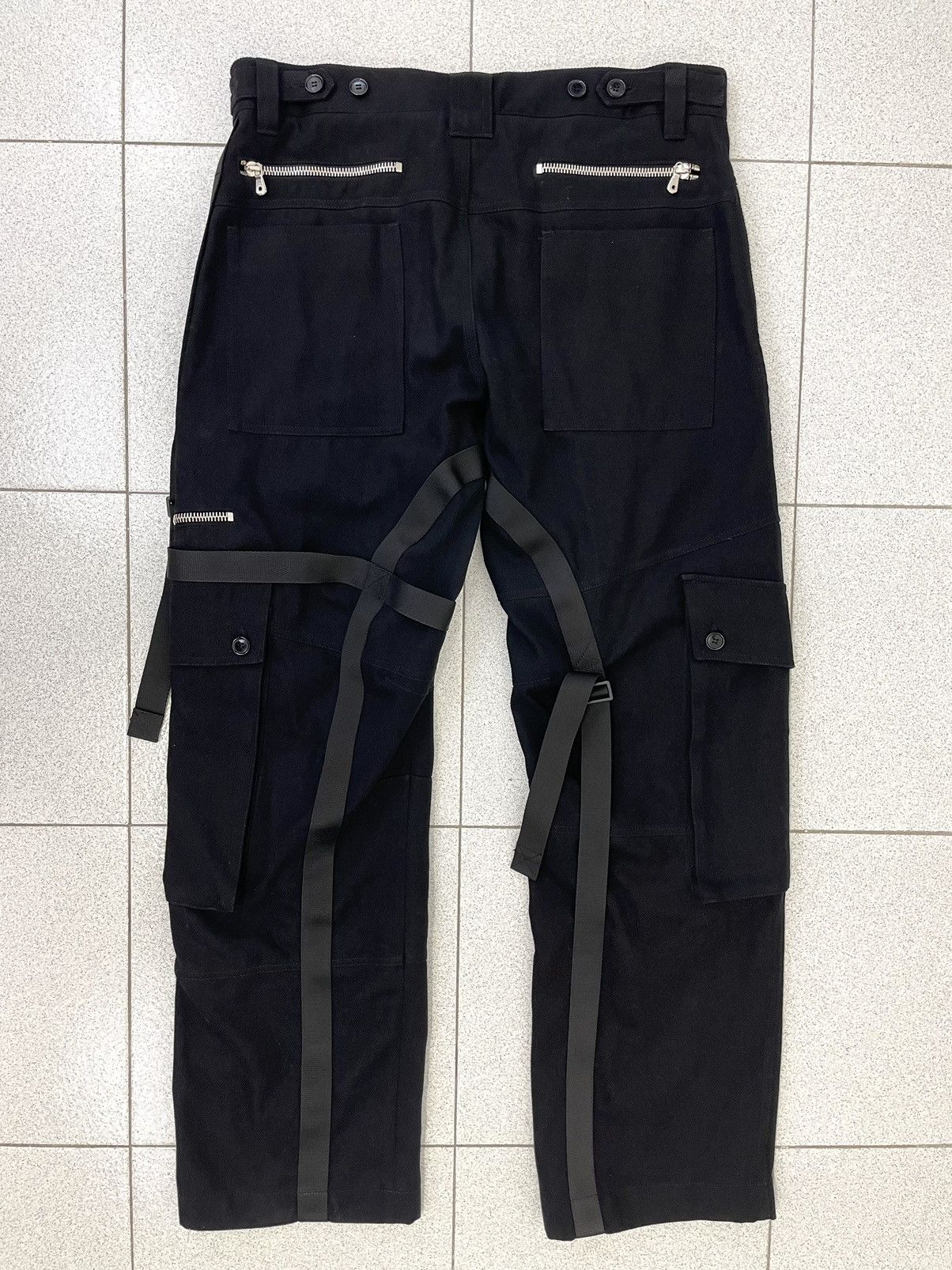 2003 Dolce & Gabbana Bondage cargo pants archive parachute