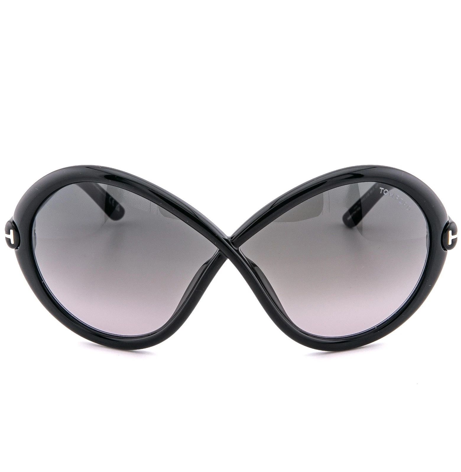 Tom Ford TOM FORD JADA TF1070 01B Black Wrap Sunglass 1070 FT1070 Size ONE SIZE - 2 Thumbnail