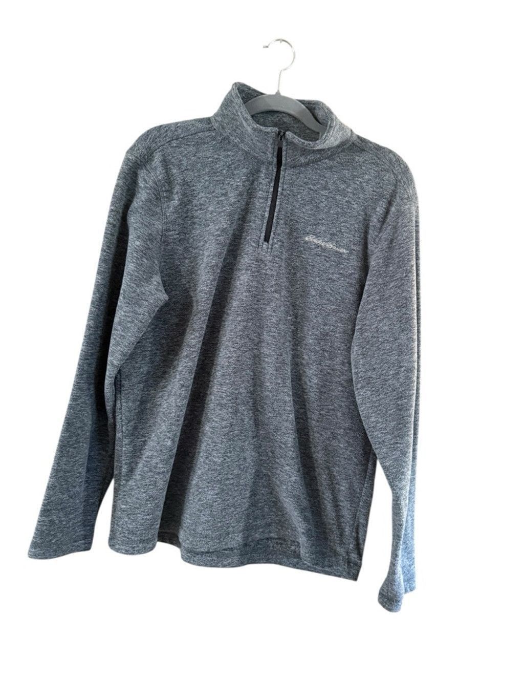 Eddie Bauer Women's Eddie Bauer Gray 1/4 Zip Fleece Sweatshirt L Size L / US 10 / IT 46 - 2 Thumbnail