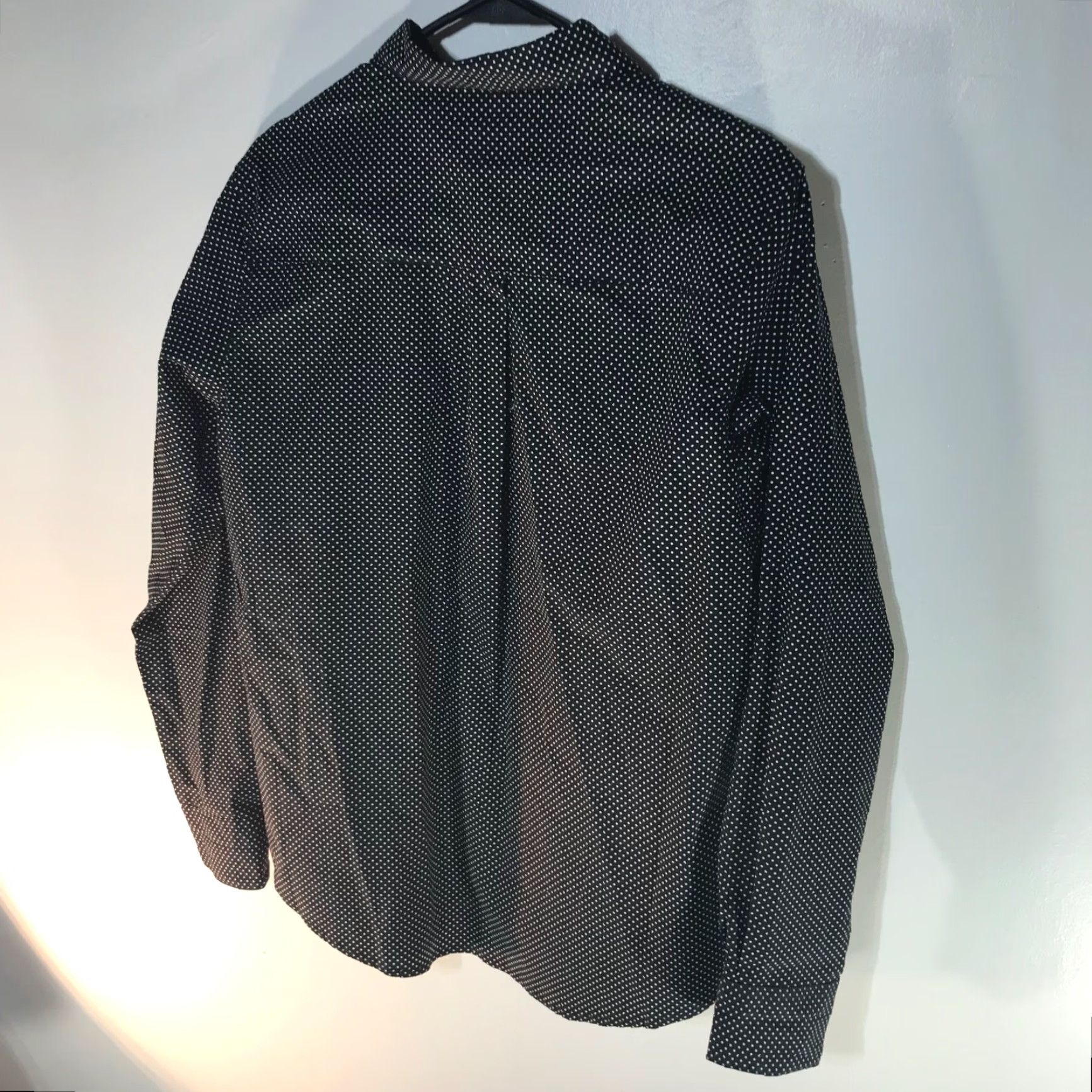Wrangler VINTAGE Wrangler George Strait For Her Womens Casual Long Sleeve Cotton Spandex Button-Up Shirt Black White Polka Dots Size M Size M / US 6-8 / IT 42-44 - 3 Thumbnail
