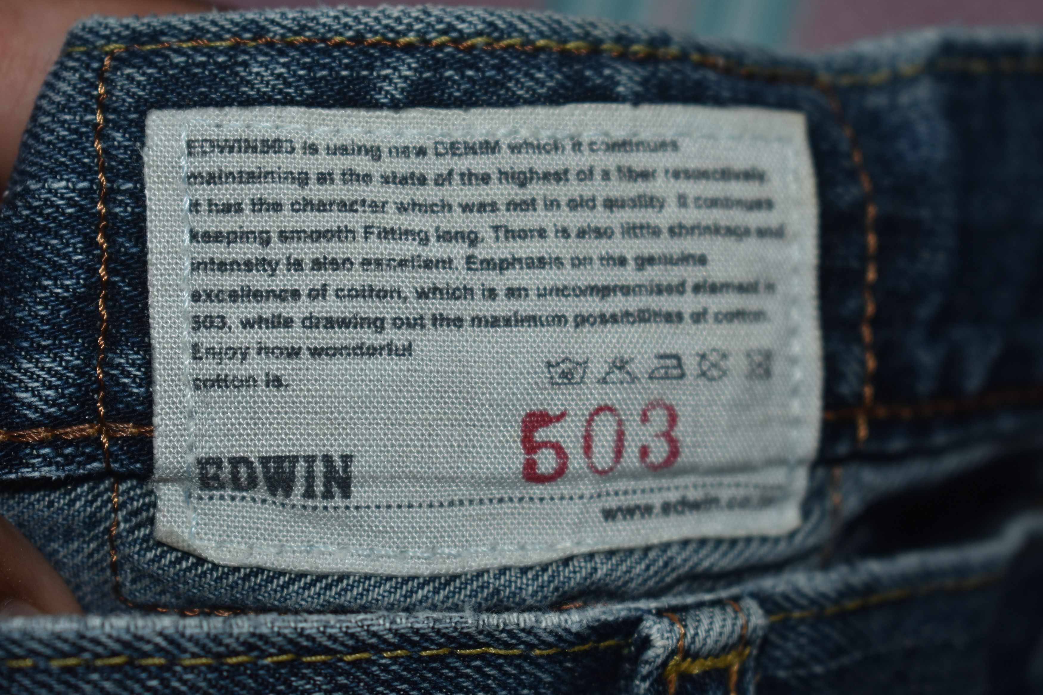 Edwin × If Six Was Nine × Japanese Brand Vintage Edwin Distress Denim Jeans size 31 Size US 31 - 5 Thumbnail