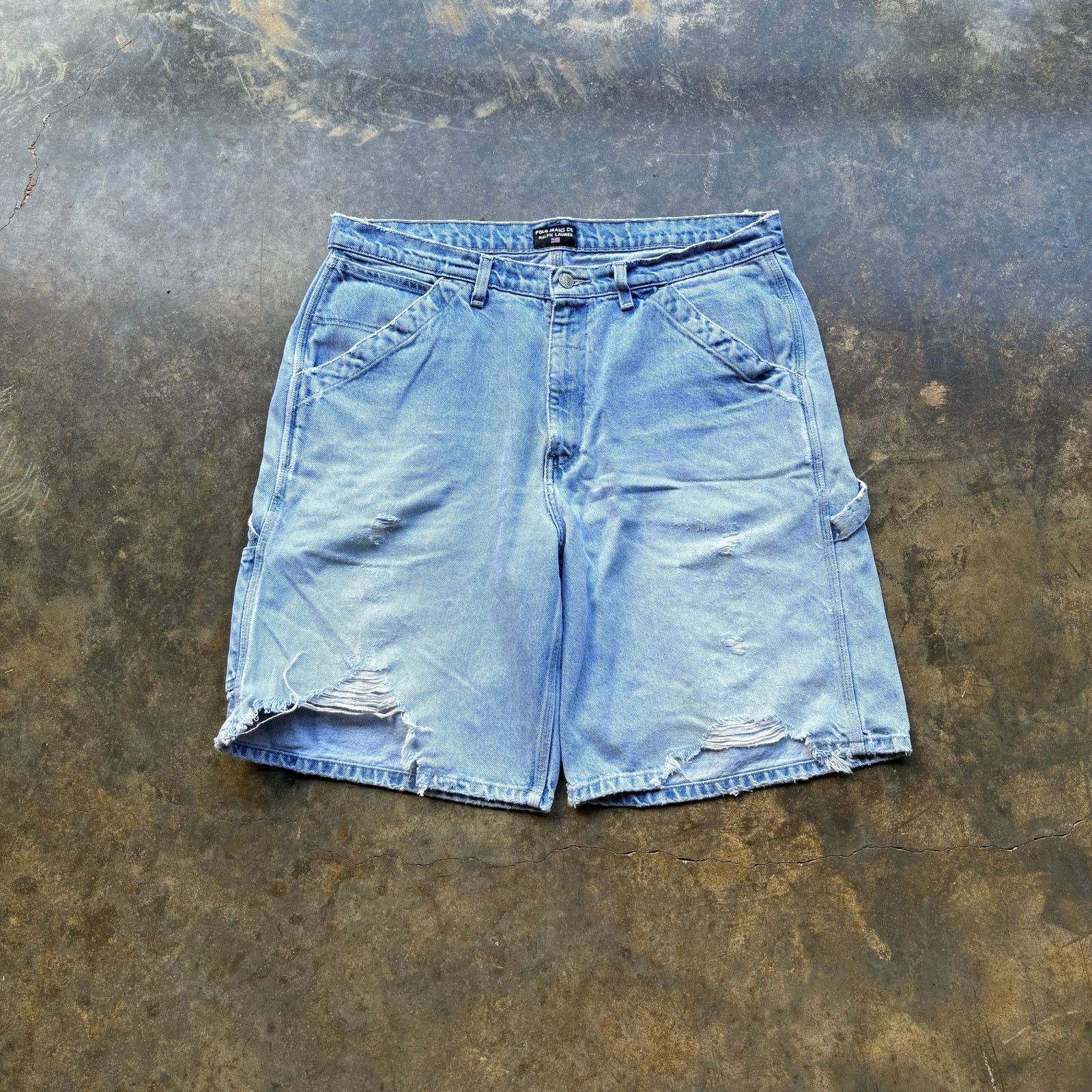 Polo Ralph Lauren Crazy Vintage Faded Polo Ralph Lauren Jorts Size US 36 / EU 52 - 2 Thumbnail