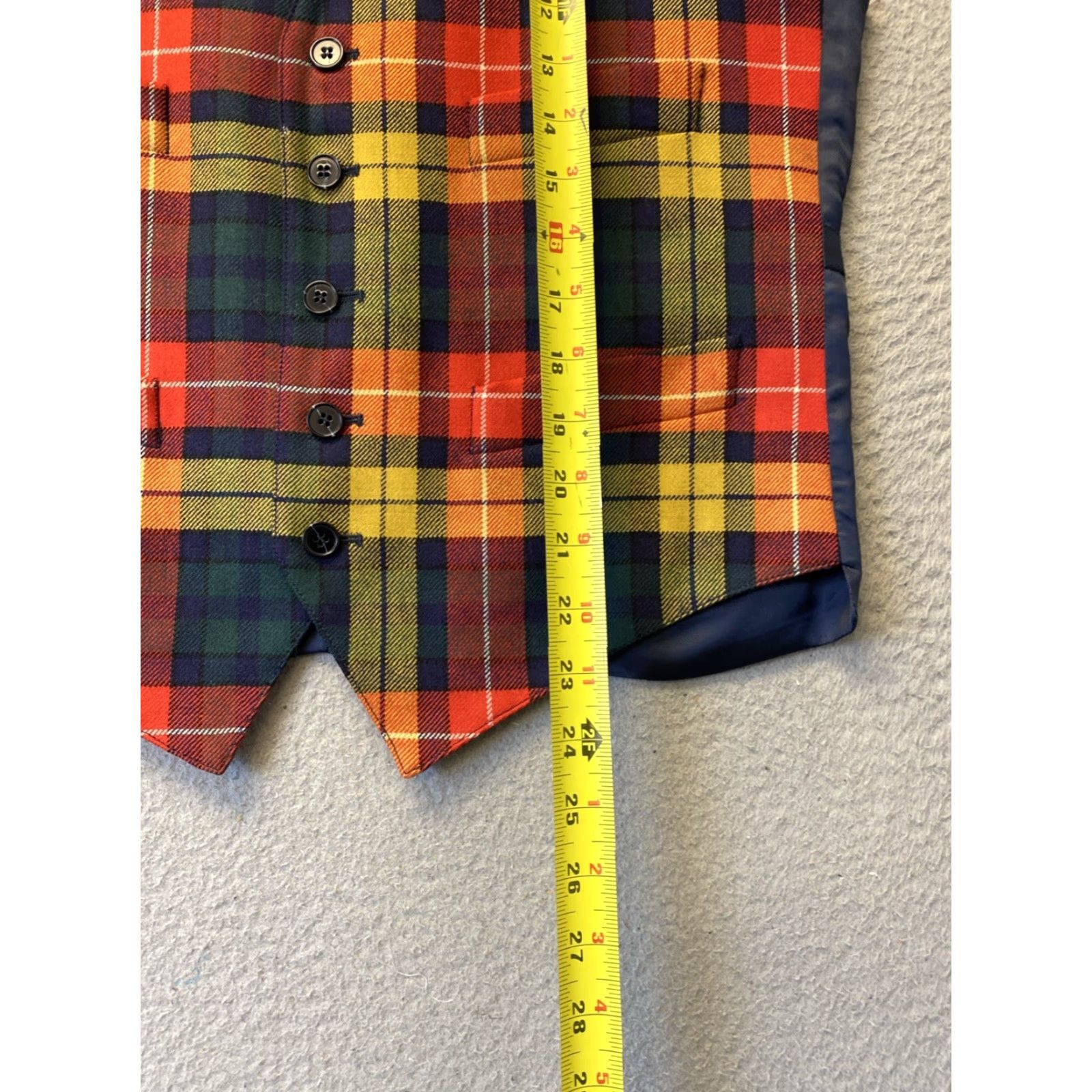 Vintage VINTAGE Peter Christian Waistcoat 36R Wool Vest /142-18 Size US XXS / EU 40 - 6 Thumbnail