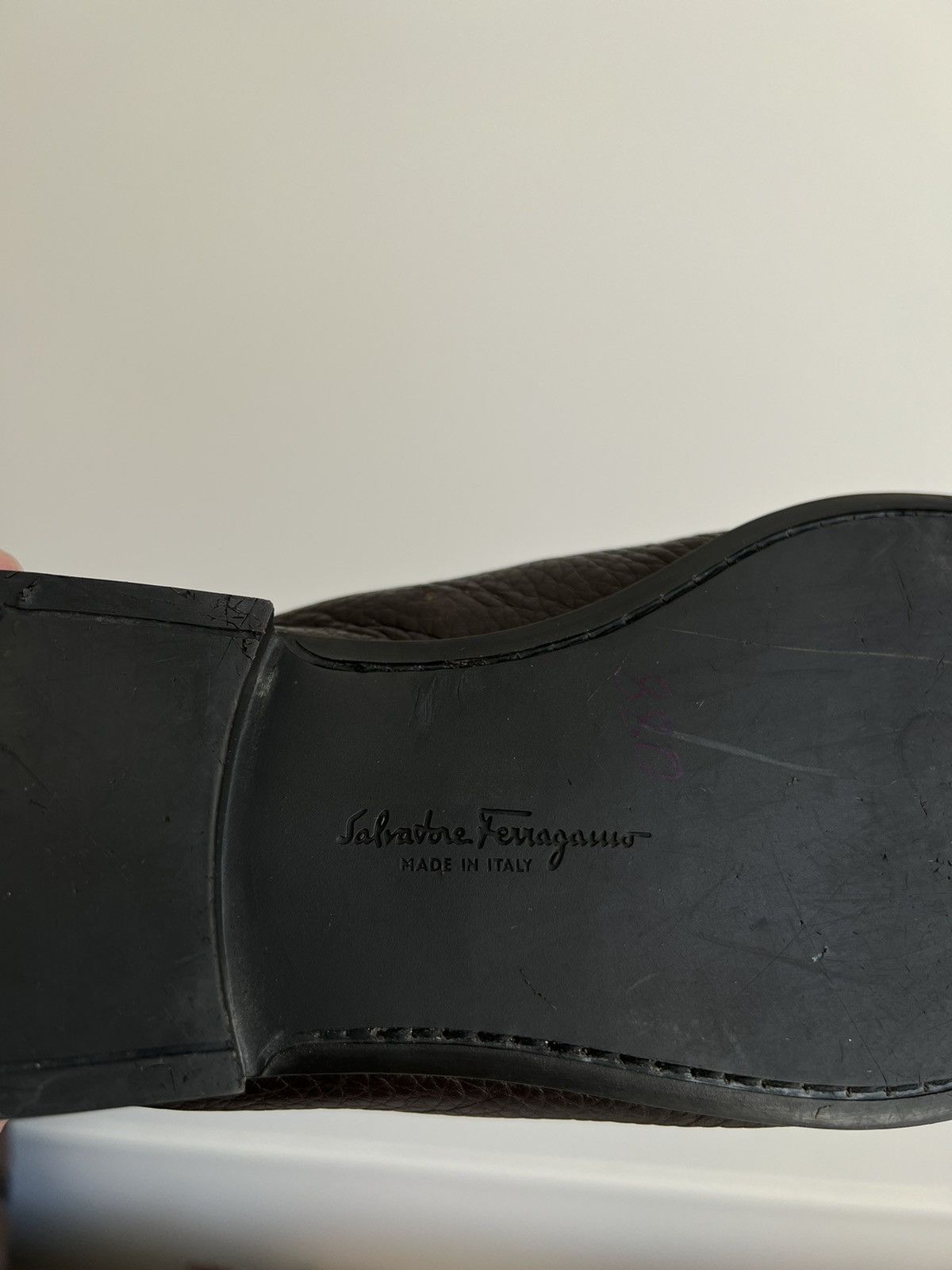 Salvatore Ferragamo SALVATORE FERRAGAMO "Magnifico"Brown Leather Gancini Loafers Size US 8.5 / EU 41-42 - 12 Thumbnail