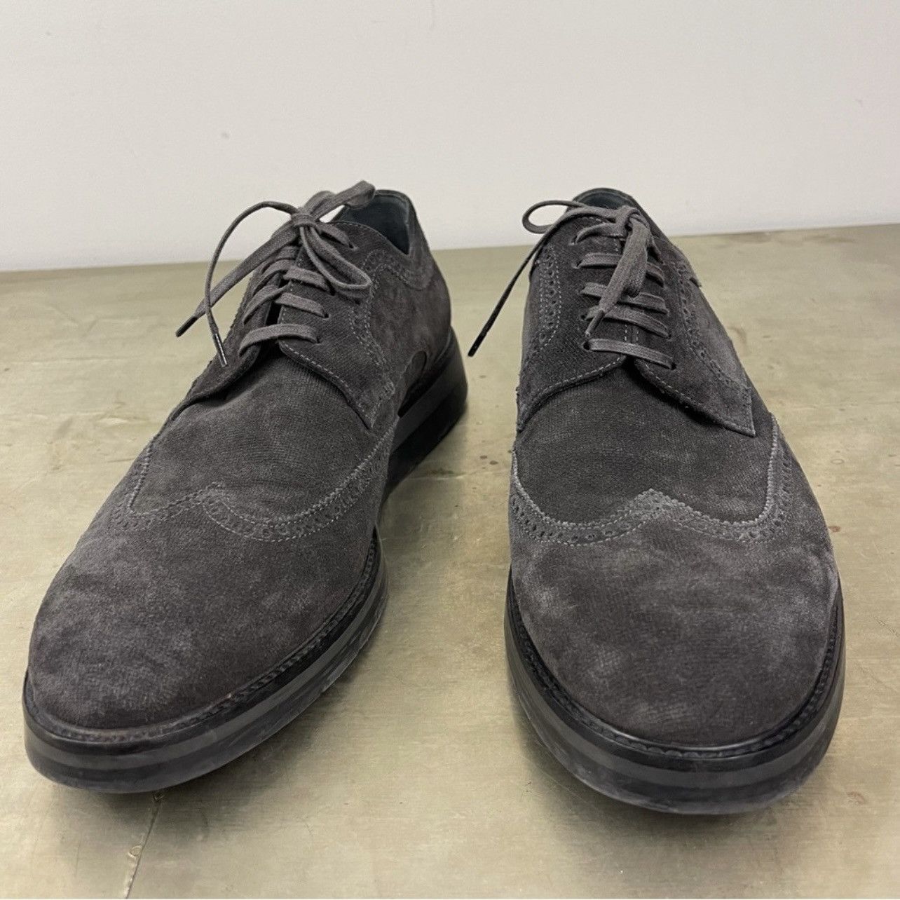 Vince VINCE Pryce Suede Wingtip Oxford Lace Up Shoes $395 Size US 12 / EU 45 - 4 Thumbnail
