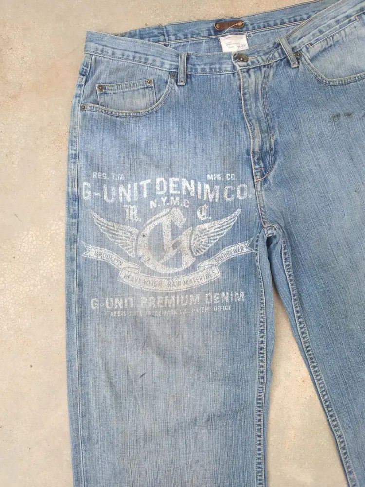 G-Unit Vintage G Unit Big Logo Loose Baggy Jeans 36x32 Size US 36 / EU 52 - 8 Thumbnail