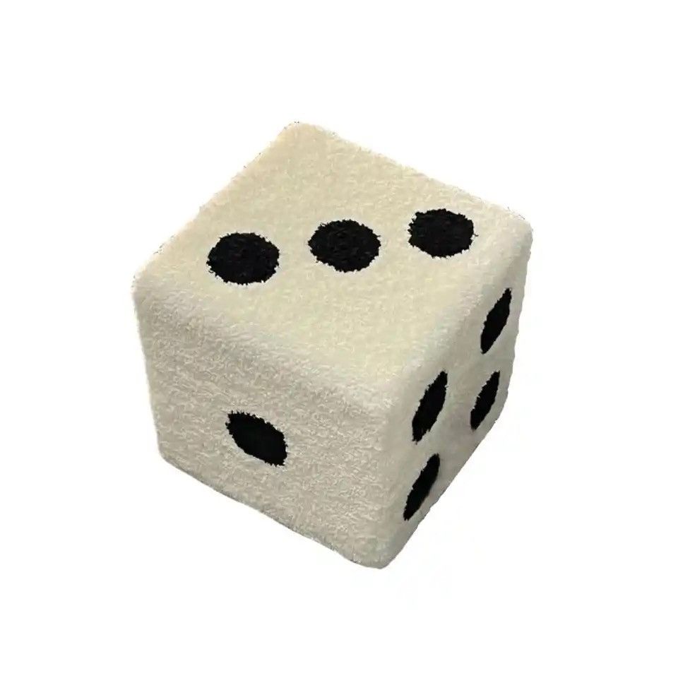 Vintage Soft Dices Stool Cubic Mobile Furniture Change Shoe Stool Size ONE SIZE - 3 Thumbnail