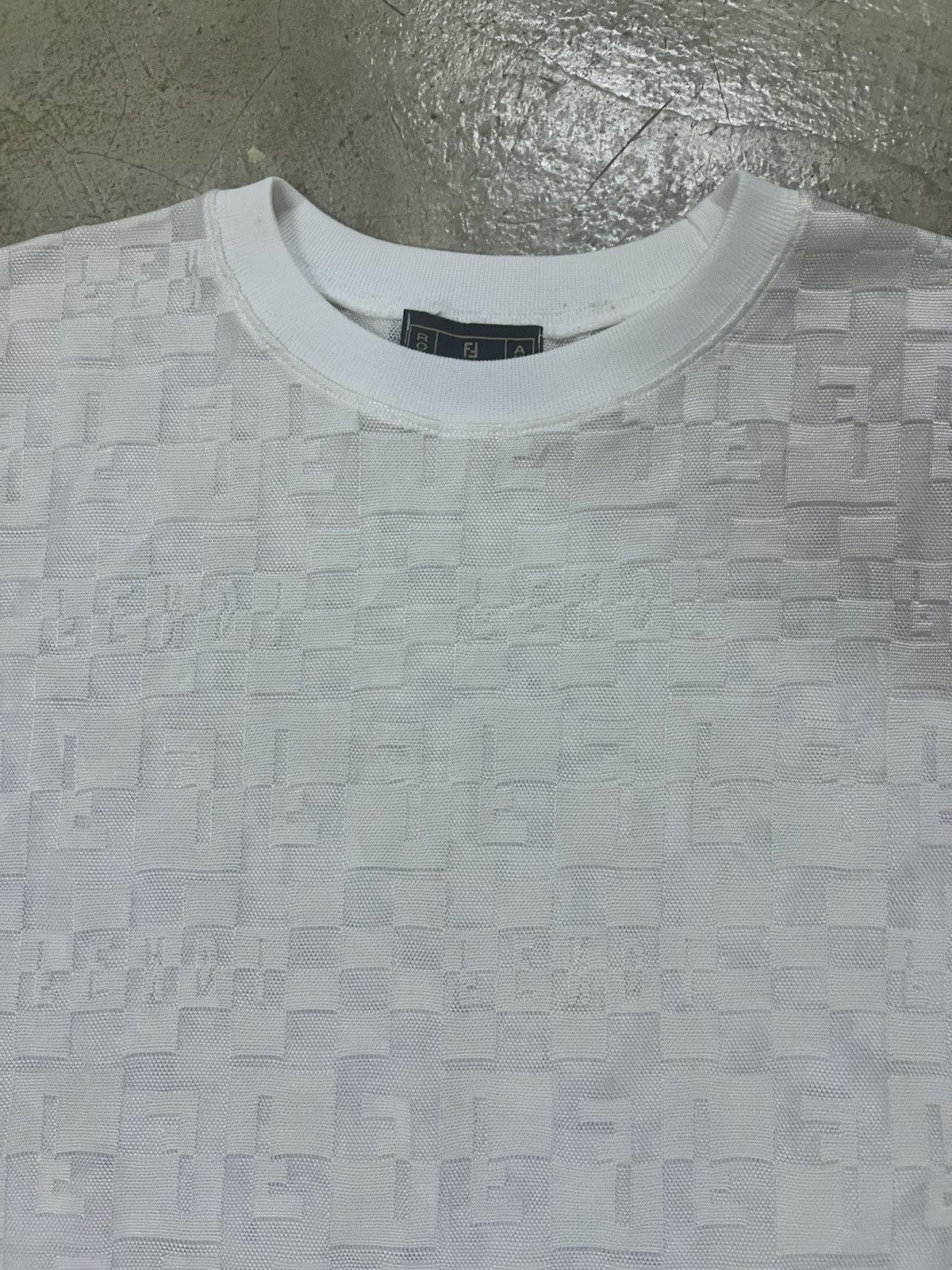 Fendi VINTAGE FENDI JEANS Monogram Checkerboard Spellout T-Shirt Size M / US 6-8 / IT 42-44 - 23 Thumbnail