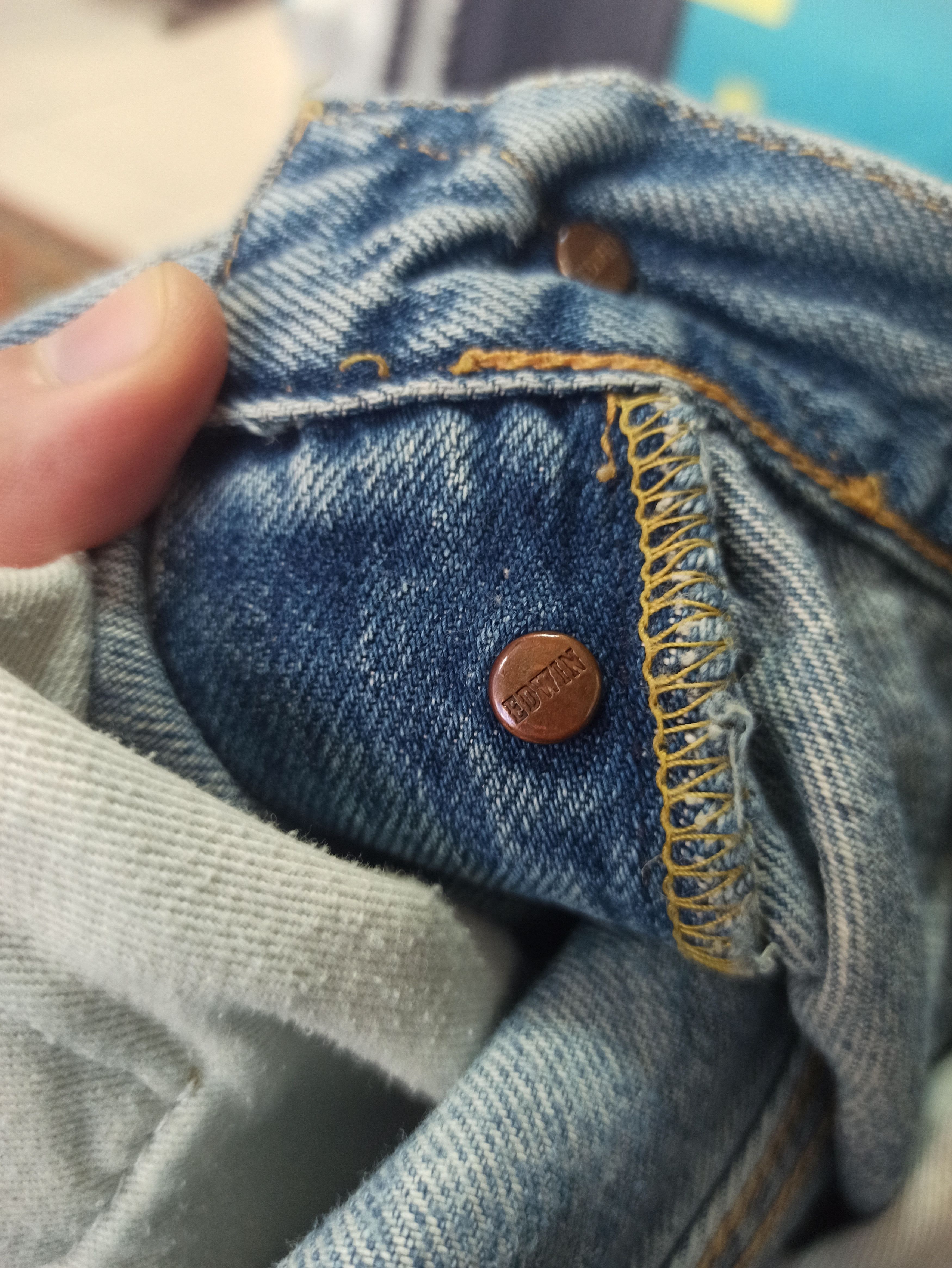 Edwin × Japanese Brand × Vintage Selvadge Edwin vintage denim pants Size US 34 / EU 50 - 3 Thumbnail