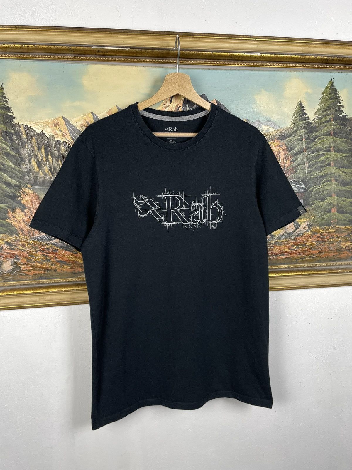 Rab Rab black tee gorpcore sportswear streetwear big logo Size US M / EU 48-50 / 2 - 3 Thumbnail