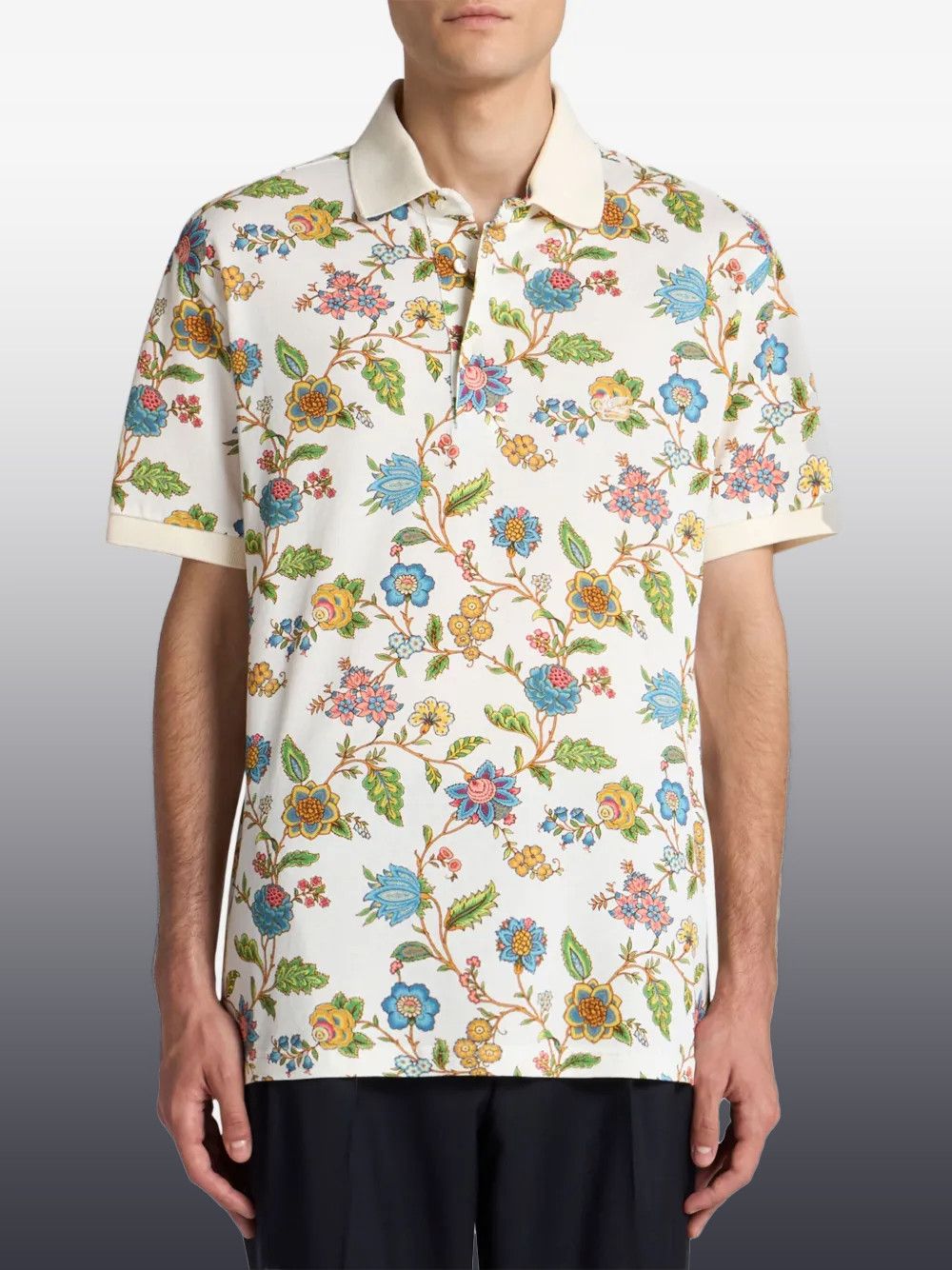 Other Floral-Print Polo Shirt – Men’s Short Sleeve Cotton Polo Size US L / EU 52-54 / 3 - 1 Thumbnail