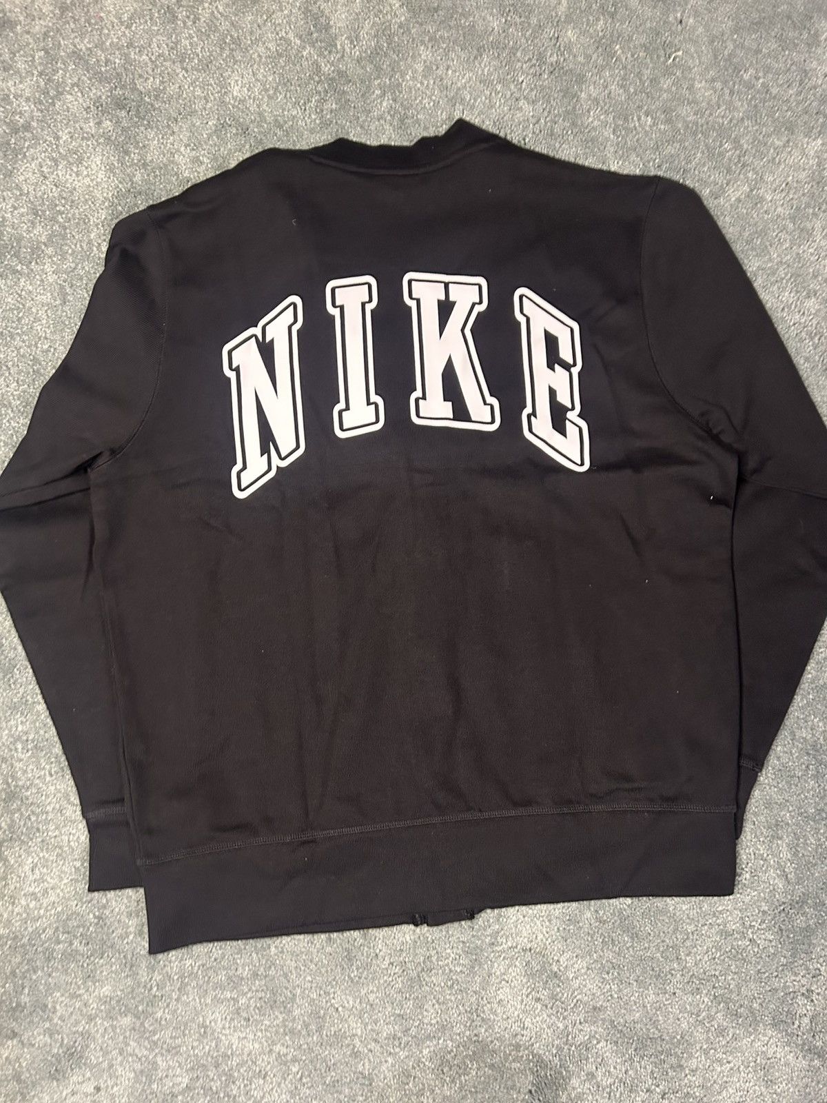 Nike NWT Mens Nike Black Button Down Cardigan Back Graphic Size US L / EU 52-54 / 3 - 3 Thumbnail