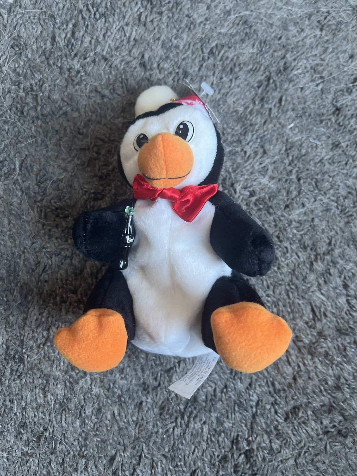 Coca Cola 1997 Coca-Cola Penguin In Snowflake Cap Bean Bag Plush Size ONE SIZE - 1 Thumbnail