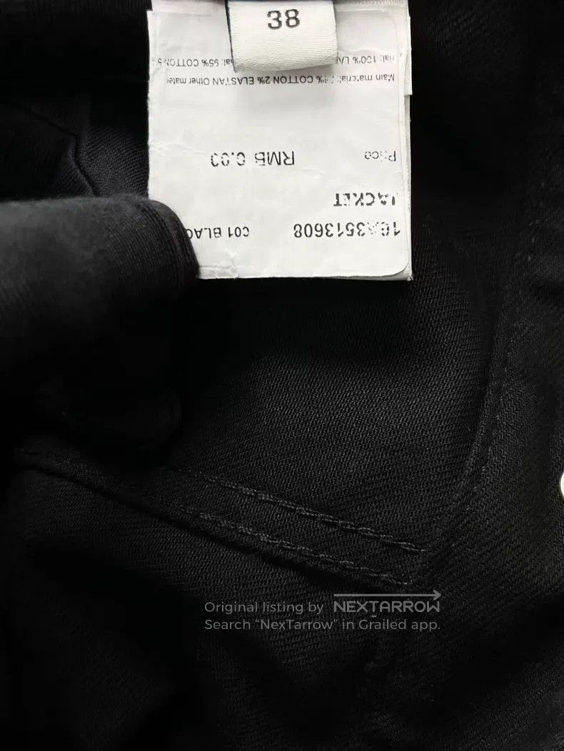 Givenchy Givenchy Black leather sleeve patched button logo denim ja Size XS / US 0-2 / IT 36-38 - 5 Thumbnail
