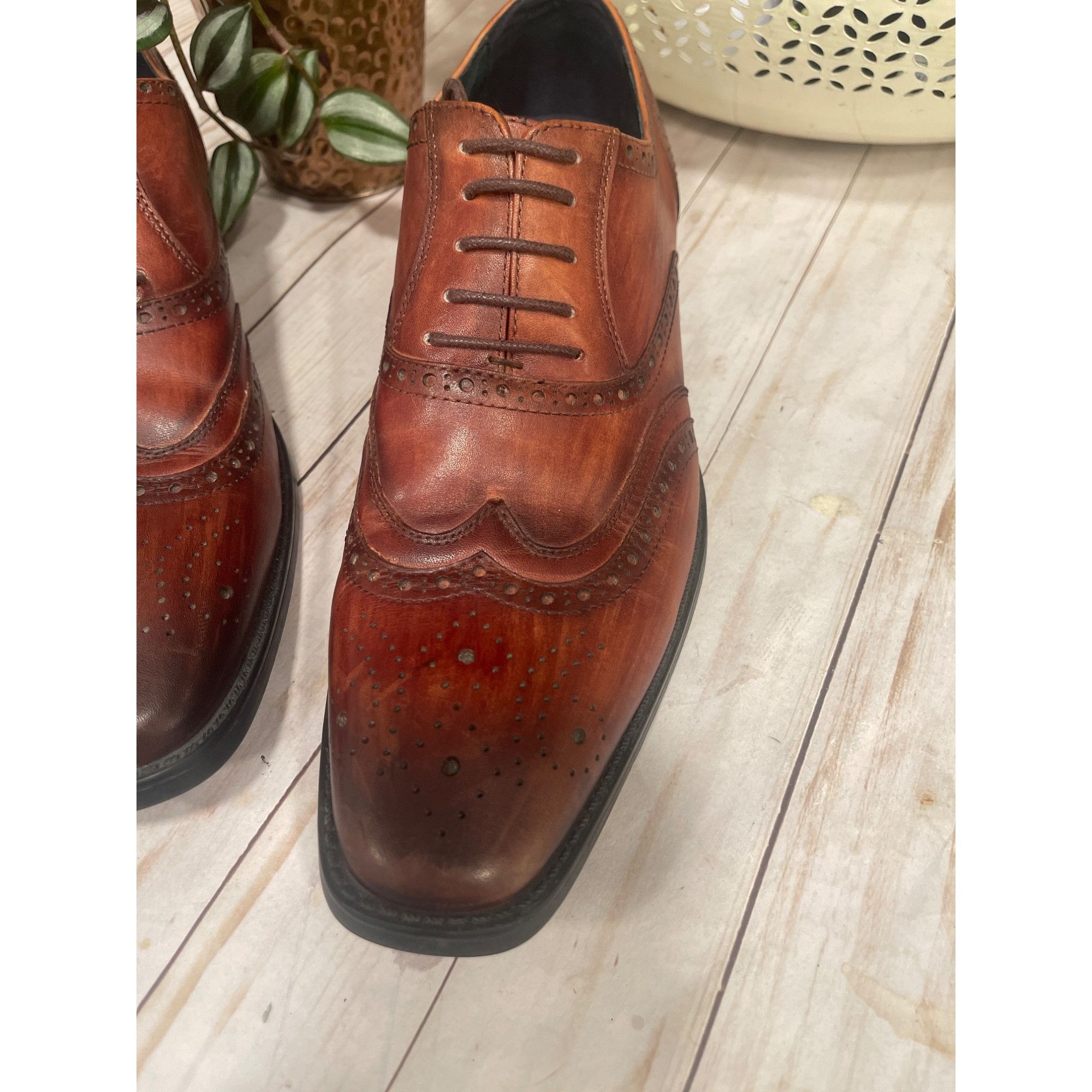 Other Jump New York Leather Oxford Wingtip Sz 10 Size US 10 / EU 43 - 2 Thumbnail