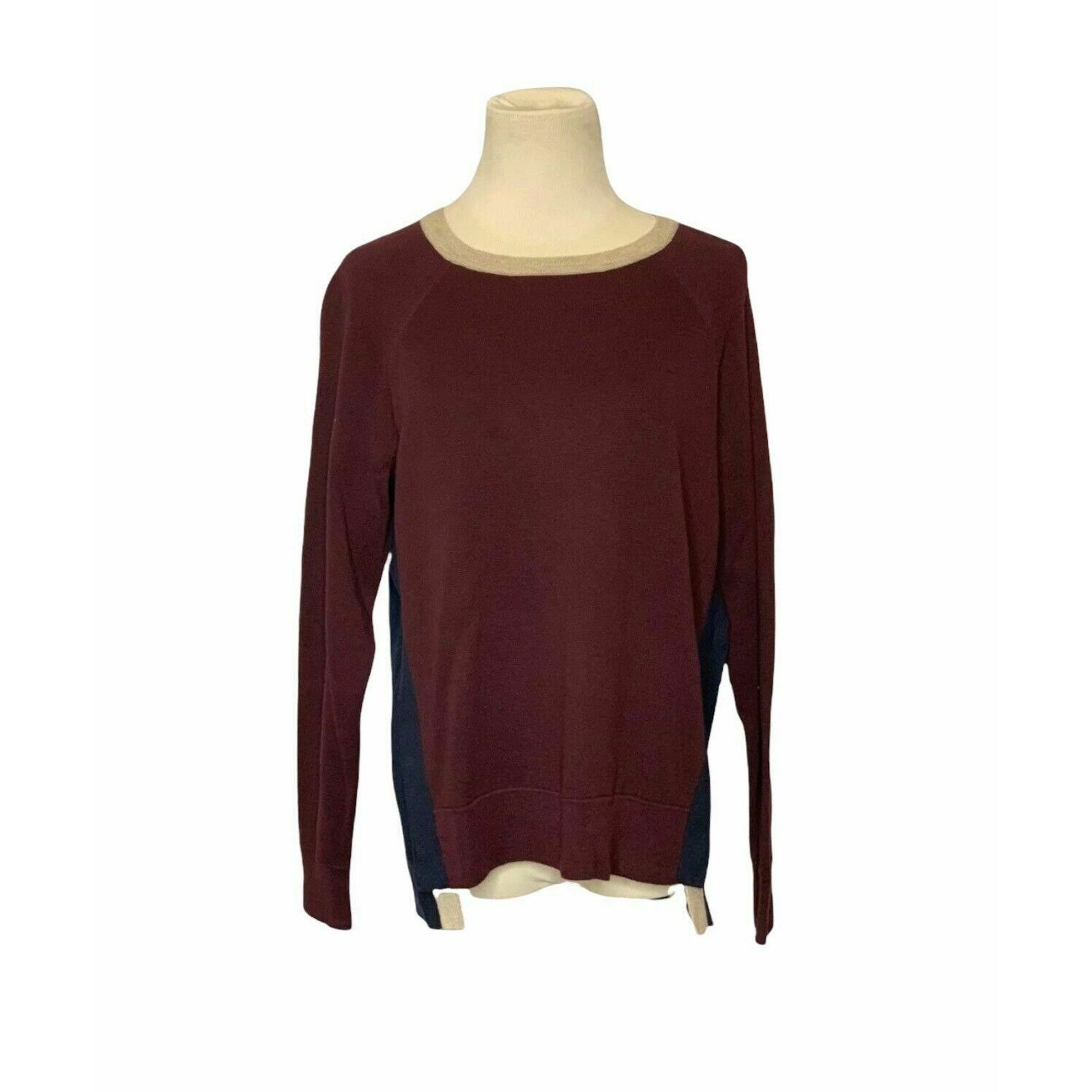 J.Crew J.Crew Red Blue Color block long sleeves Sweater Size Small Size S / US 4 / IT 40 - 9 Thumbnail