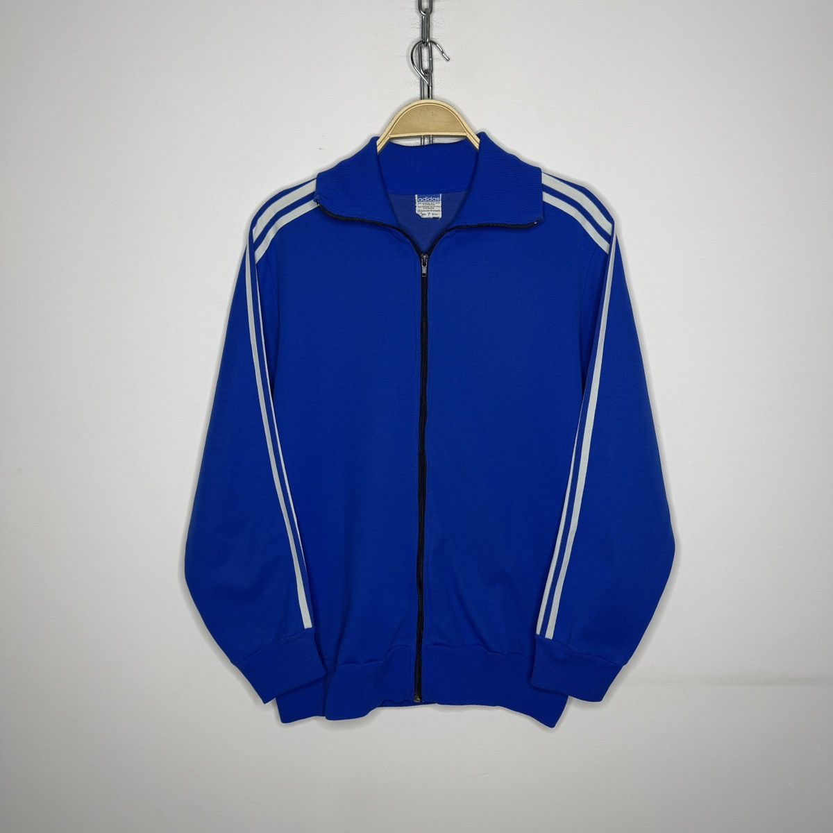 Adidas RARE Adidas 80s Vintage Retro Full Zip Track Top Jacket sz M Size US M / EU 48-50 / 2 - 1 Thumbnail