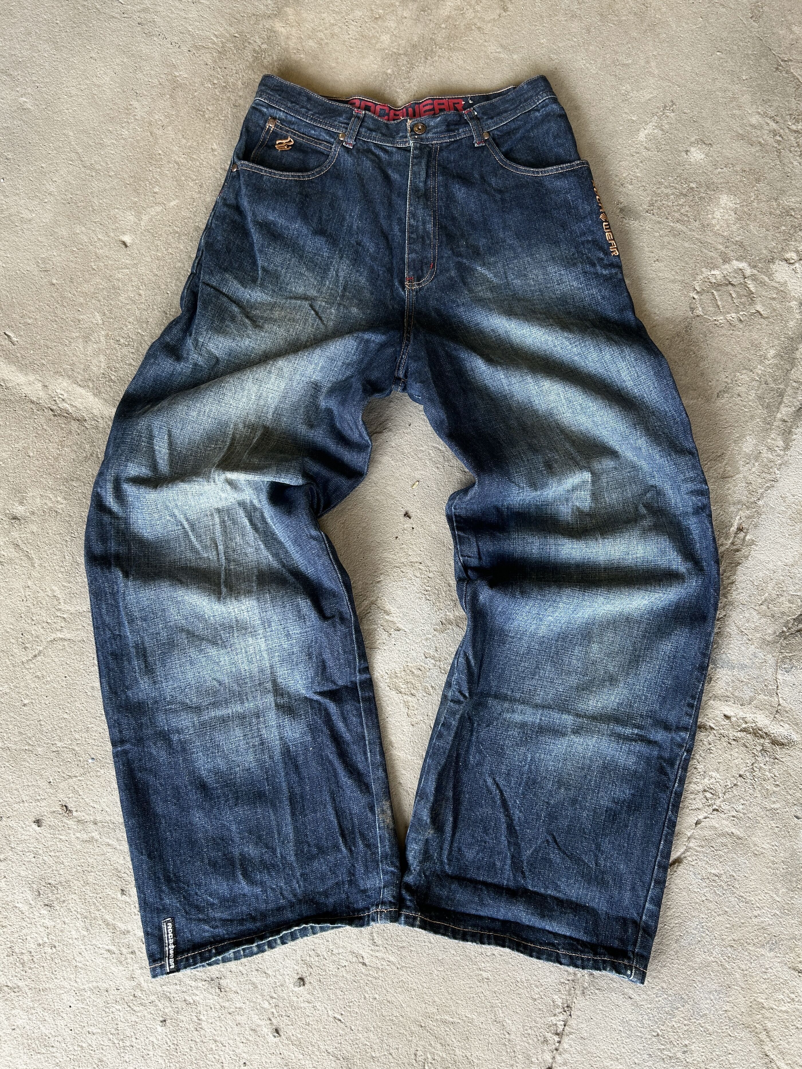 image of Jnco Style Rave Baggy Rap Denim Jeans Y2K Sk8 90S, Men's (Size 32)