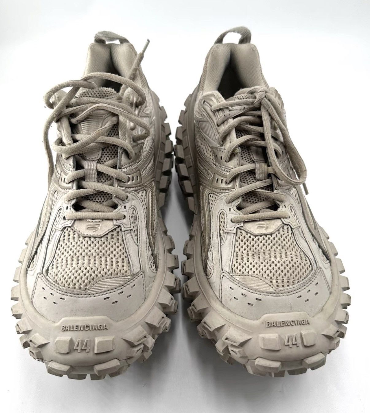 Balenciaga Balenciaga Beige Tire Sneakers K12 Size US 10 / EU 43 - 1 Thumbnail