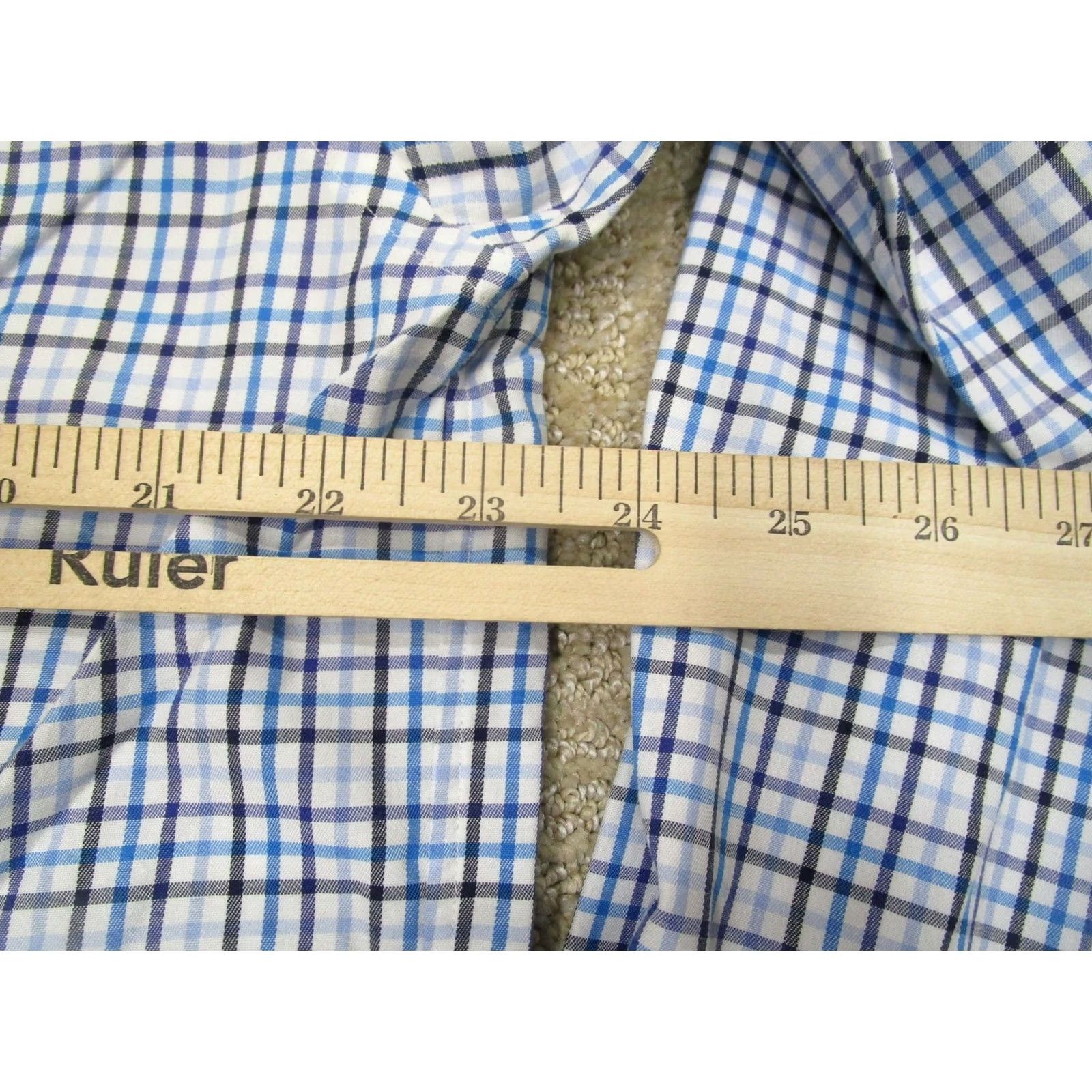 Eton Eton Shirt Mens 2XL Blue Plaid Button-Down Long Sleeve Casual Business Shirt Size US XXL / EU 58 / 5 - 5 Thumbnail
