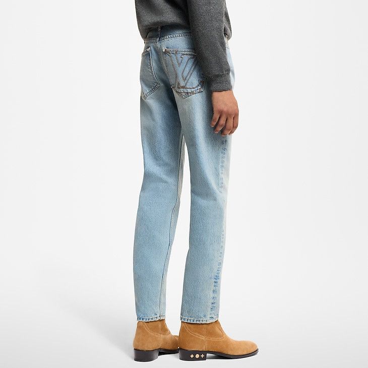 Louis Vuitton Slim Fit Denim Trousers Size US 30 / EU 46 - 3 Thumbnail