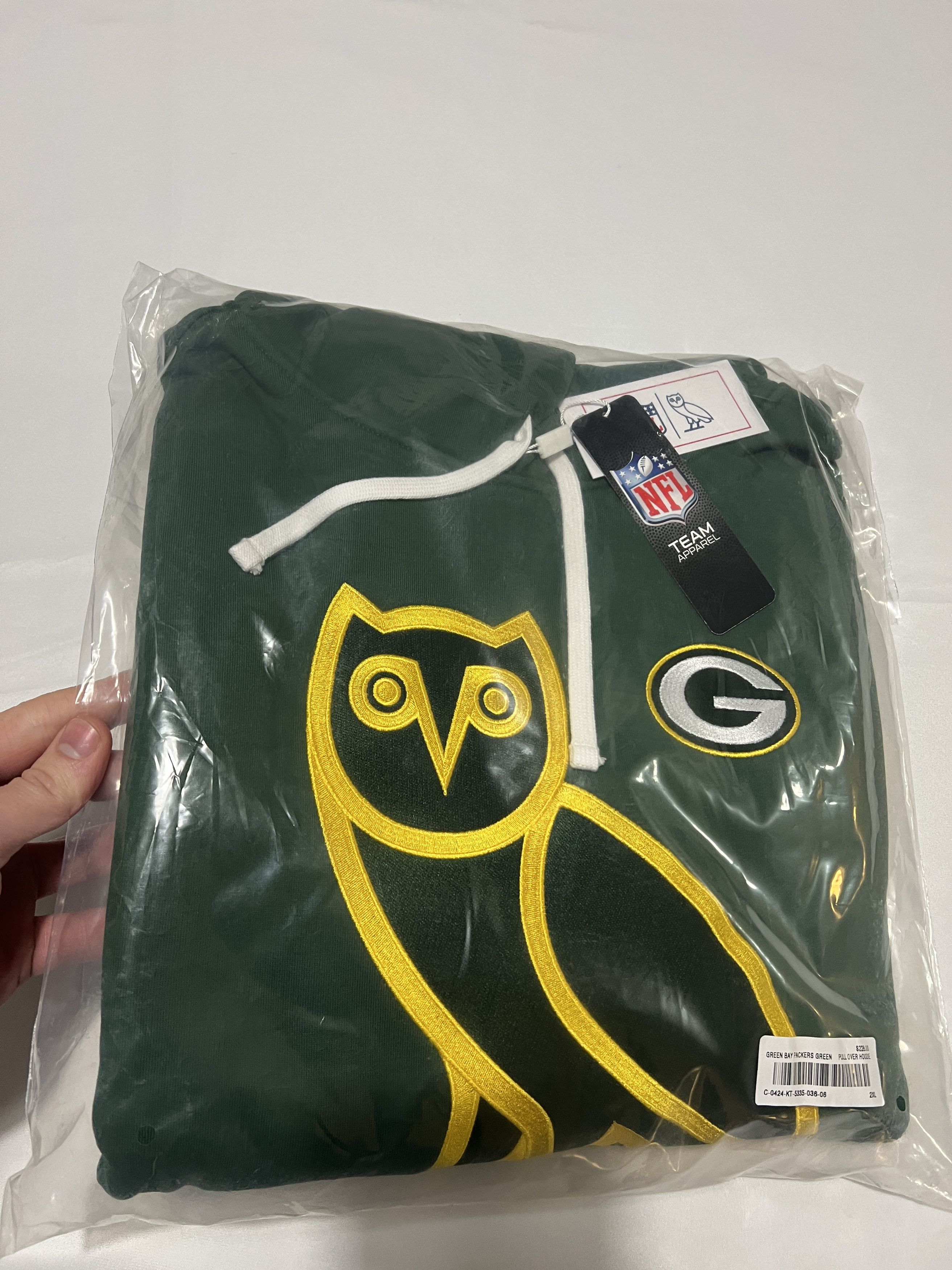 Drake OVO x NFL Green Bay Packers Icon Team OG Owl Hoodie Size US XXL / EU 58 / 5 - 1 Thumbnail