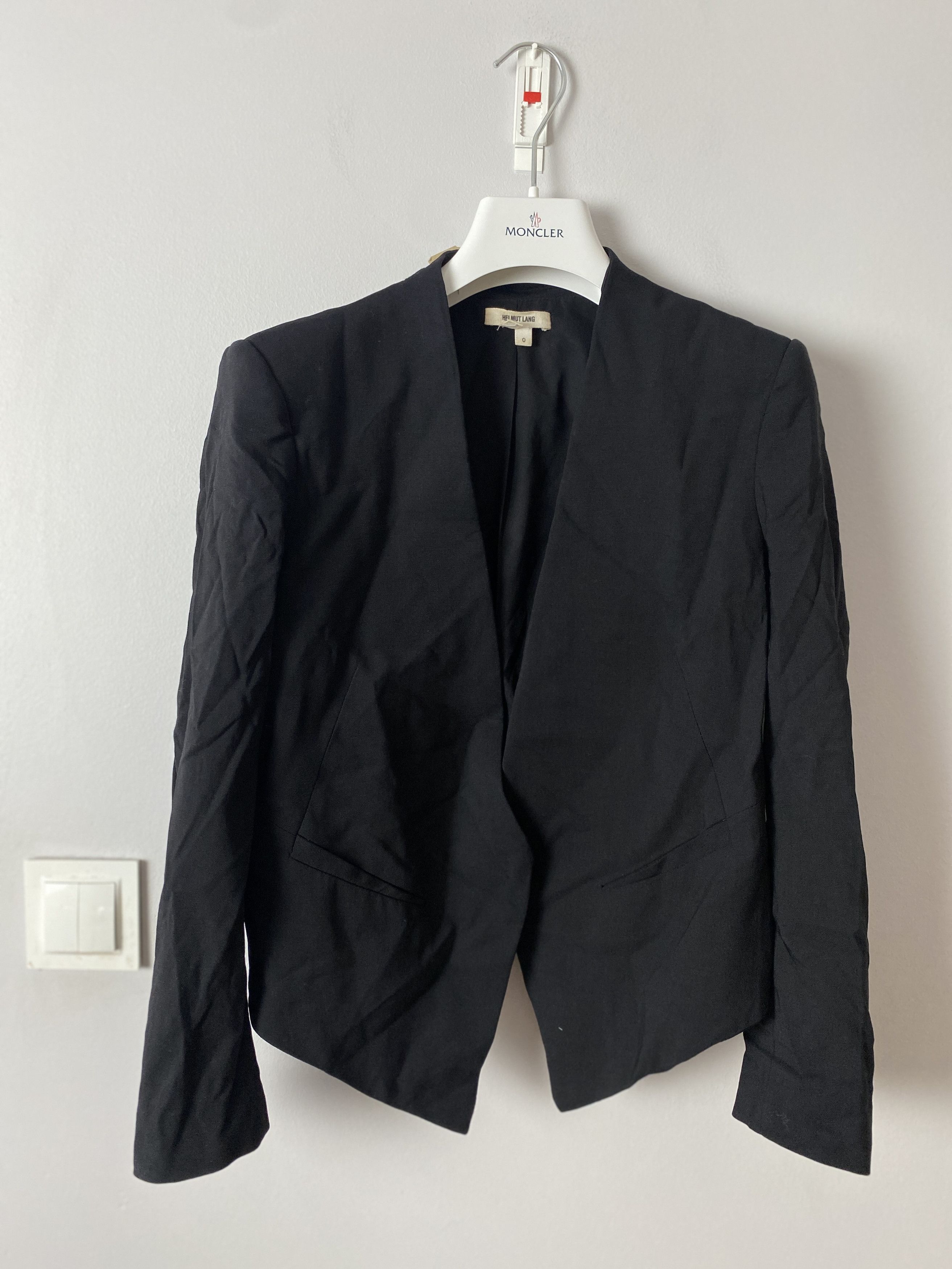 Helmut Lang Helmut Lang cropped blazer jacket wool Size XS / US 0-2 / IT 36-38 - 1 Thumbnail