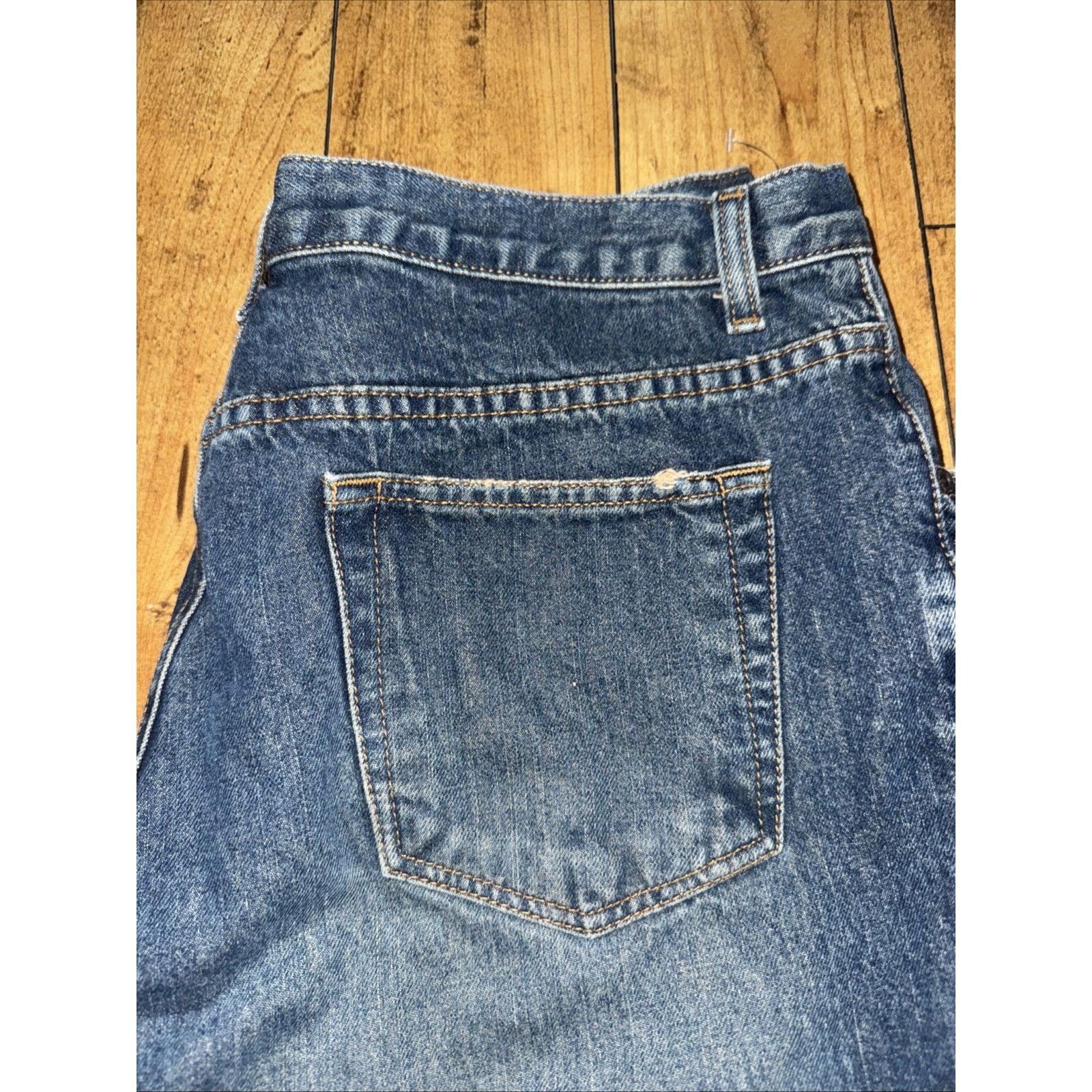 Mossimo VNTG Mossimo Button Fly Denim Jeans Blue 34x30 Straight Size US 34 / EU 50 - 2 Thumbnail
