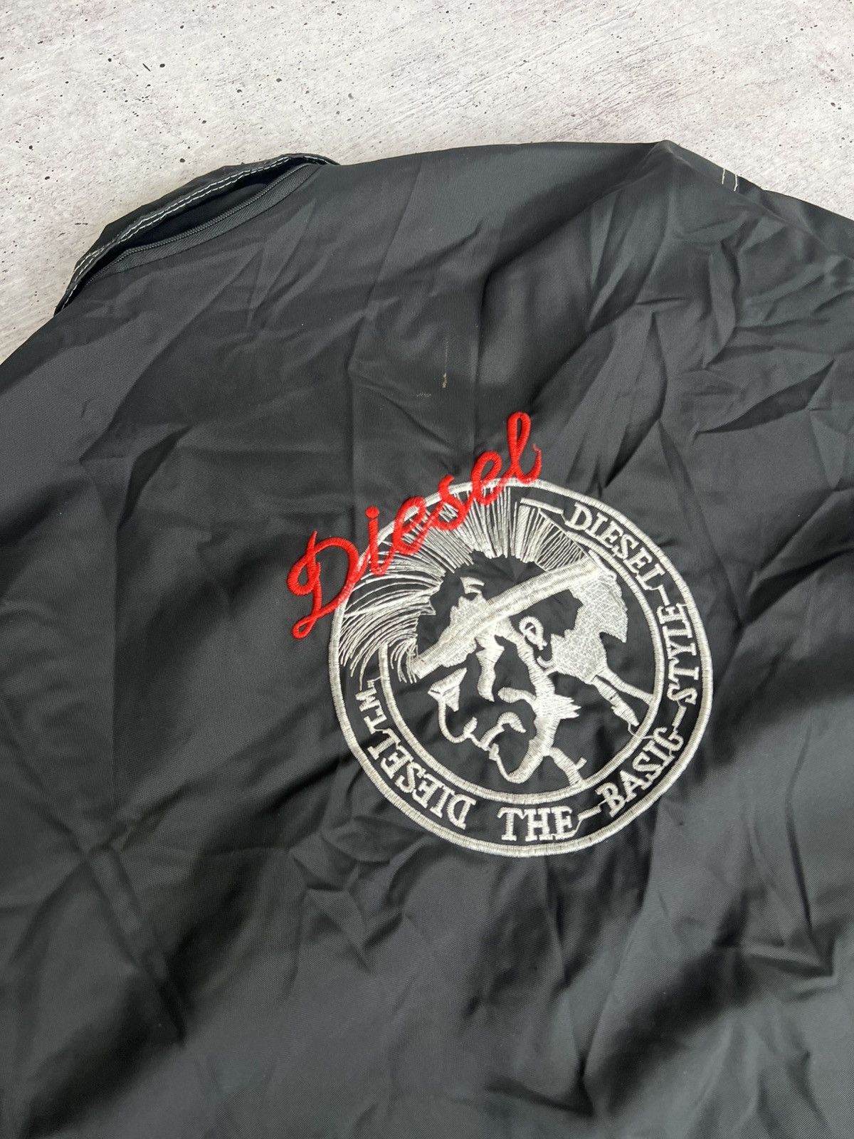 Diesel × Vintage Diesel Vintage Big Logo Black y2k Jacket Size US XL / EU 56 / 4 - 11 Thumbnail