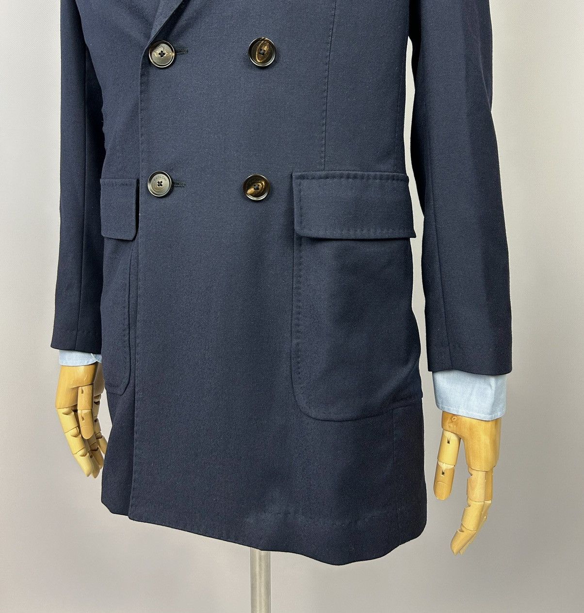 Paoloni Paoloni Quarantotto Double Breasted Wool Unlined Blazer EU48 Size 48R - 5 Thumbnail