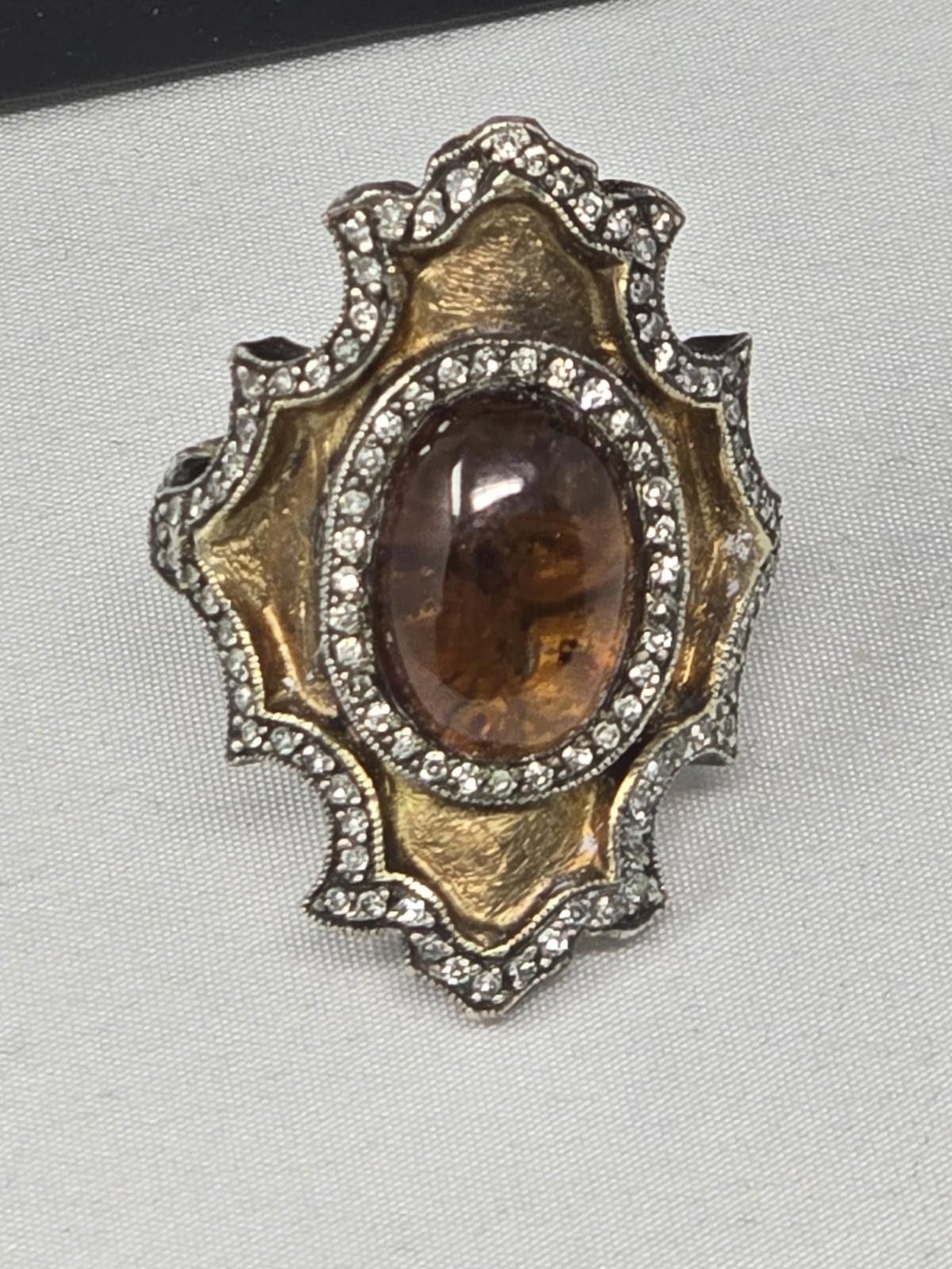 Other Signed Sevan Biçakçi 24k Gold Silver Diamond Intaglio Ring Size ONE SIZE - 1 Thumbnail