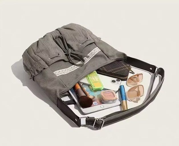 Other Bow Canvas Drawstring Shoulder Bags Size ONE SIZE - 9 Thumbnail