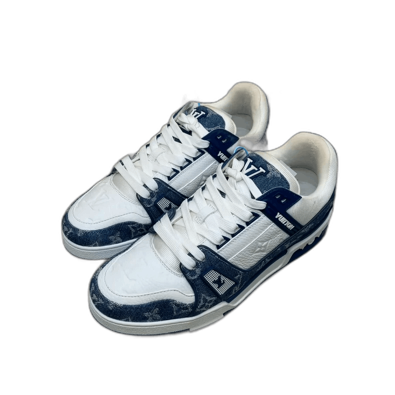 Louis Vuitton Lv Trainer Blue and White Sneakers-yf Size US 7.5 / EU 40-41 - 1 Thumbnail