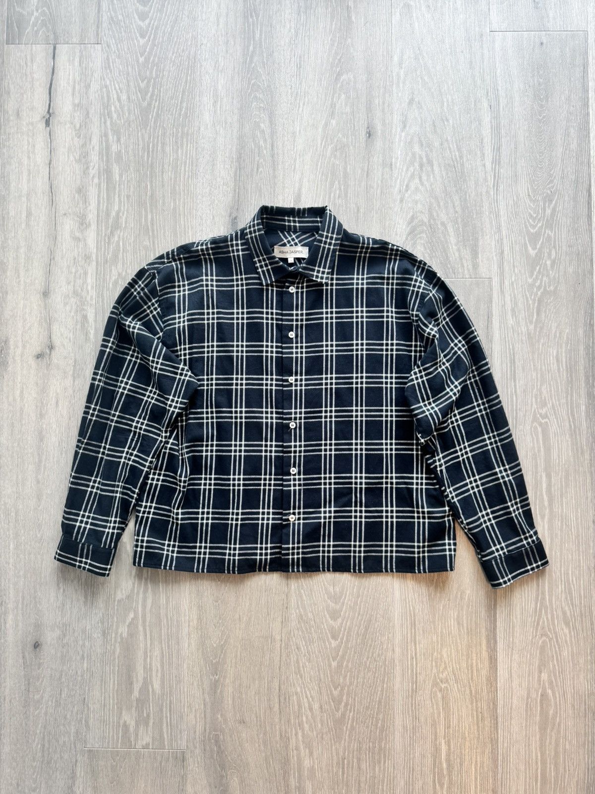 Other Asha Jasper Black/White Grid Shirt Plaid Flannel Size US L / EU 52-54 / 3 - 1 Thumbnail