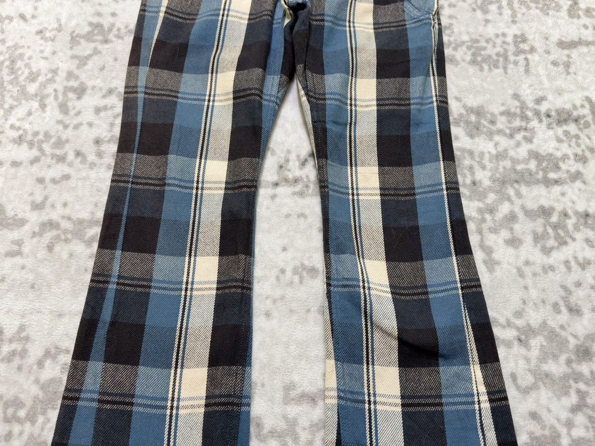 Kapital Vintage Gilfy Plaid Flare Double Waist Low Rise Cropped Pant Size US 28 / EU 44 - 6 Thumbnail