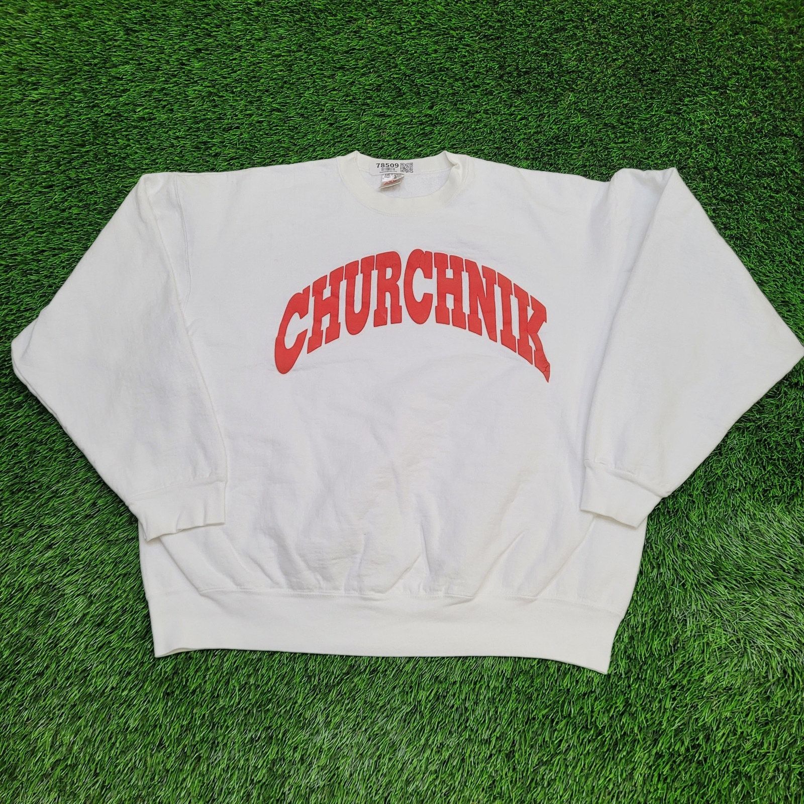 Fruit Of The Loom VTG Churchnik Christian Sweatshirt 2XL 26x27 Baggy USA Size US XXL / EU 58 / 5 - 1 Thumbnail