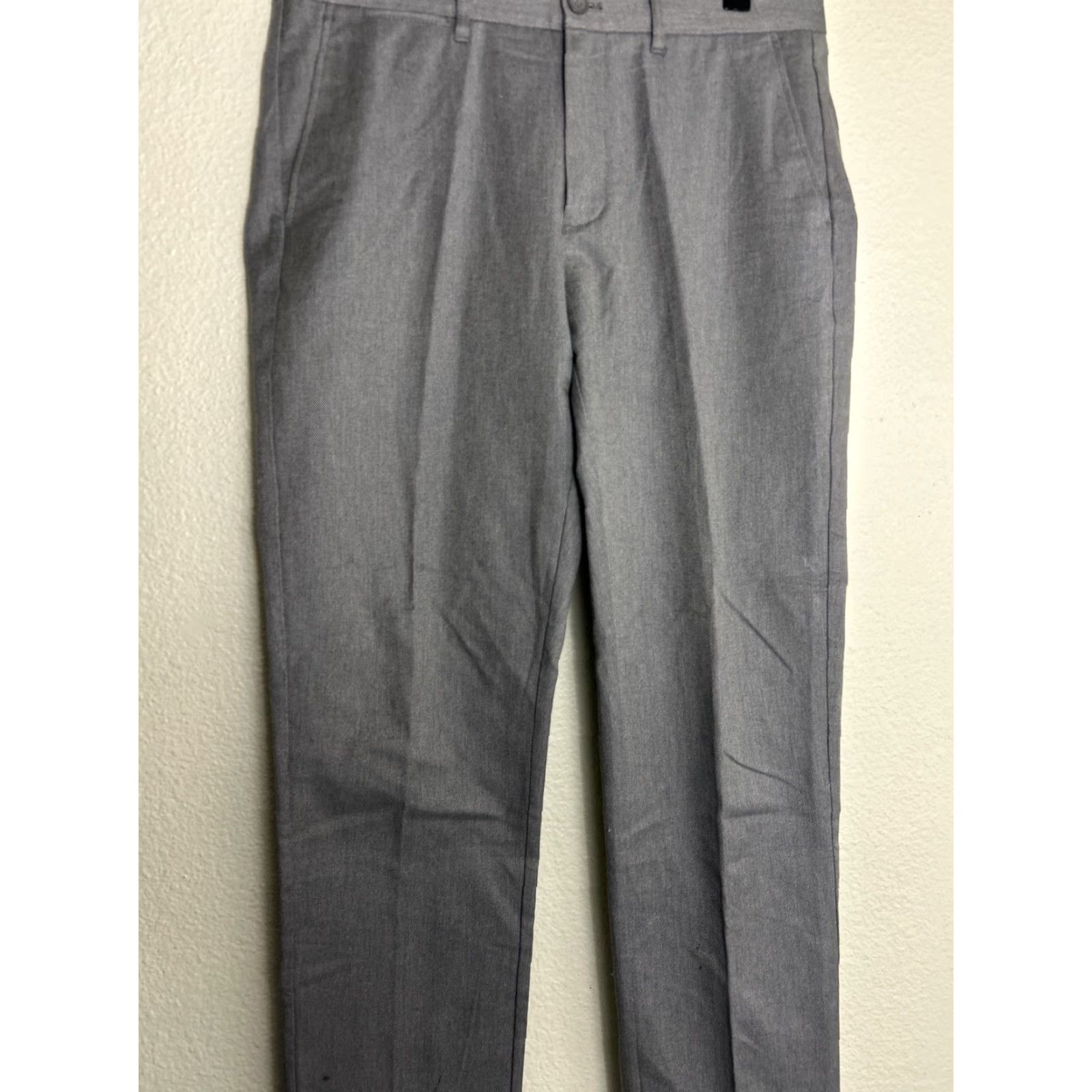 J.Crew J.CREW Mens Stretch Sutton cotton twill Pants Khaki Gray 33x32 Stains Small Size US 33 - 3 Thumbnail