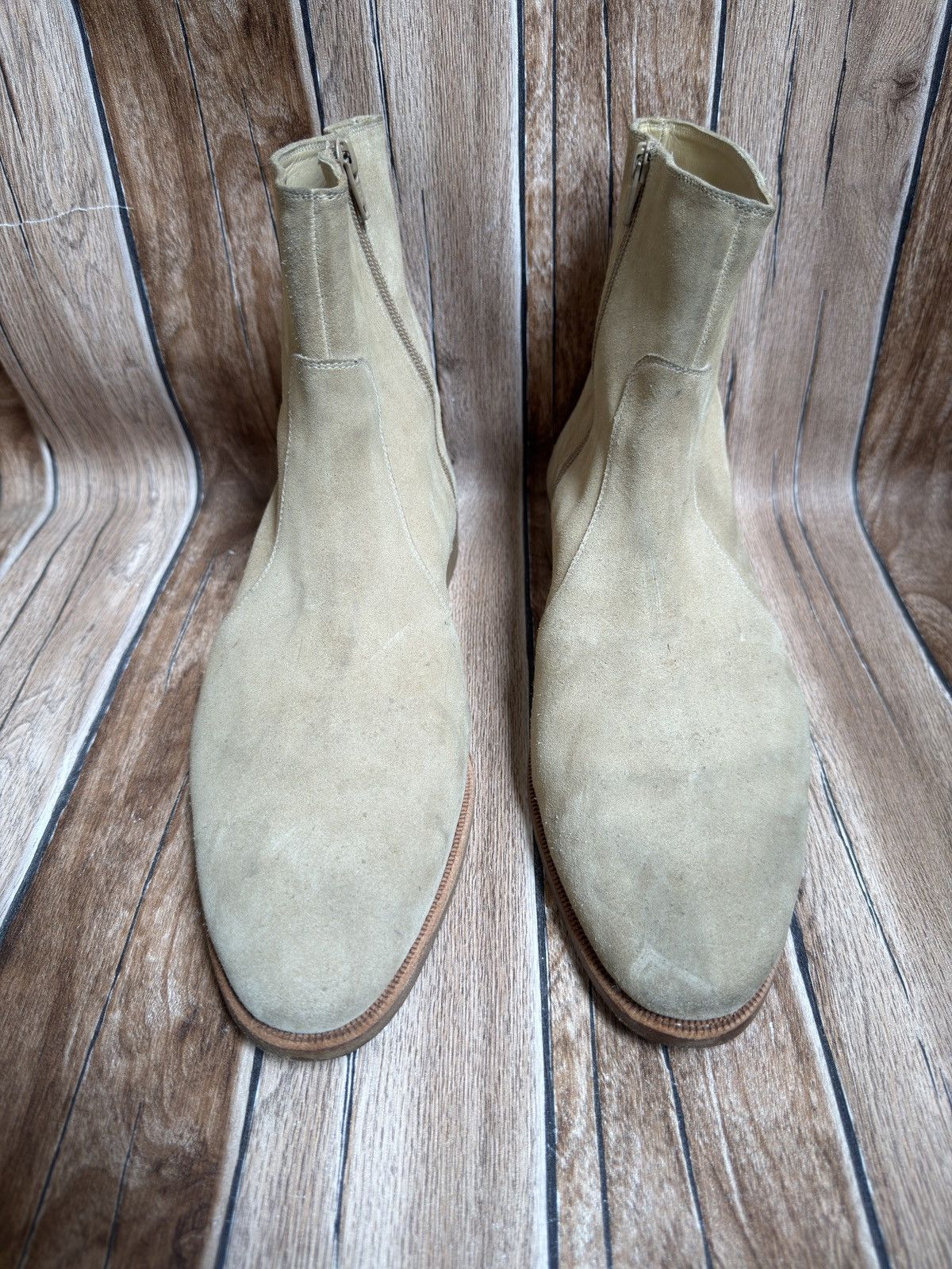 Saint Laurent Paris × Story Et Fall Tan side zip boots Size US 11 / EU 44 - 4 Thumbnail