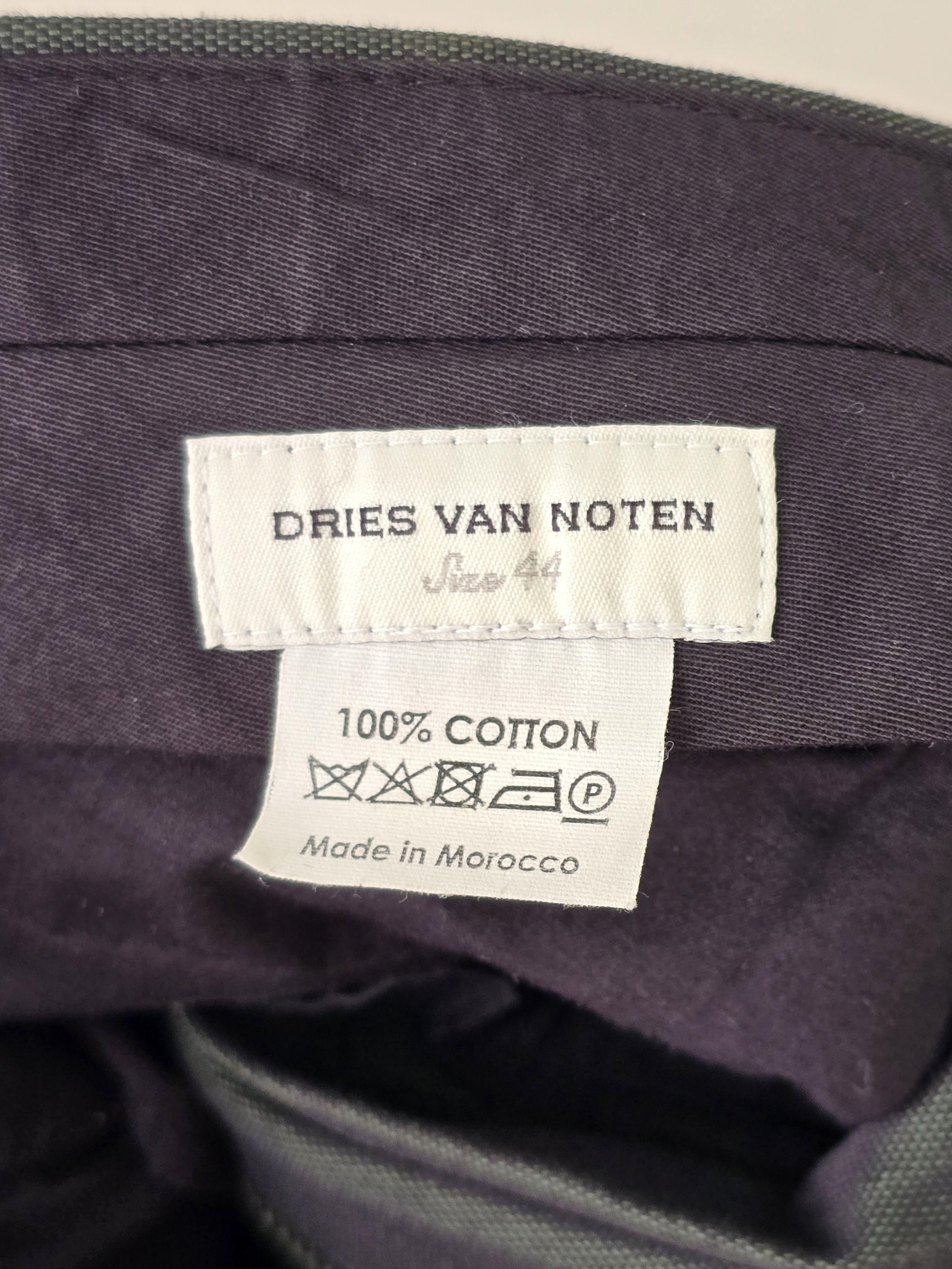 Dries Van Noten Cuffed Cotton Pants Size 30" / US 8 / IT 44 - 7 Thumbnail
