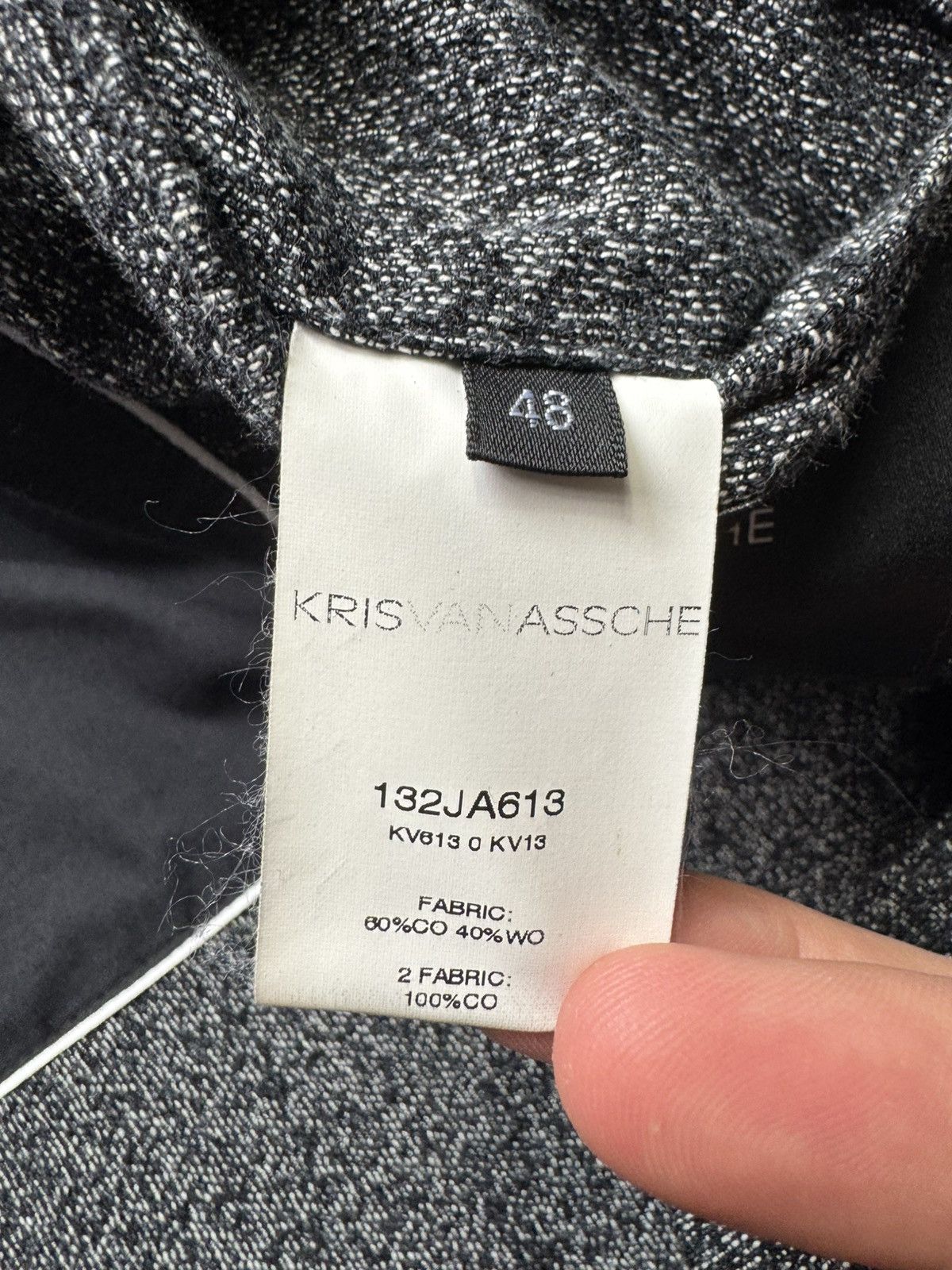 Kris Van Assche Kris van assche aw2013 runway blazer gray and black Size US M / EU 48-50 / 2 - 8 Thumbnail