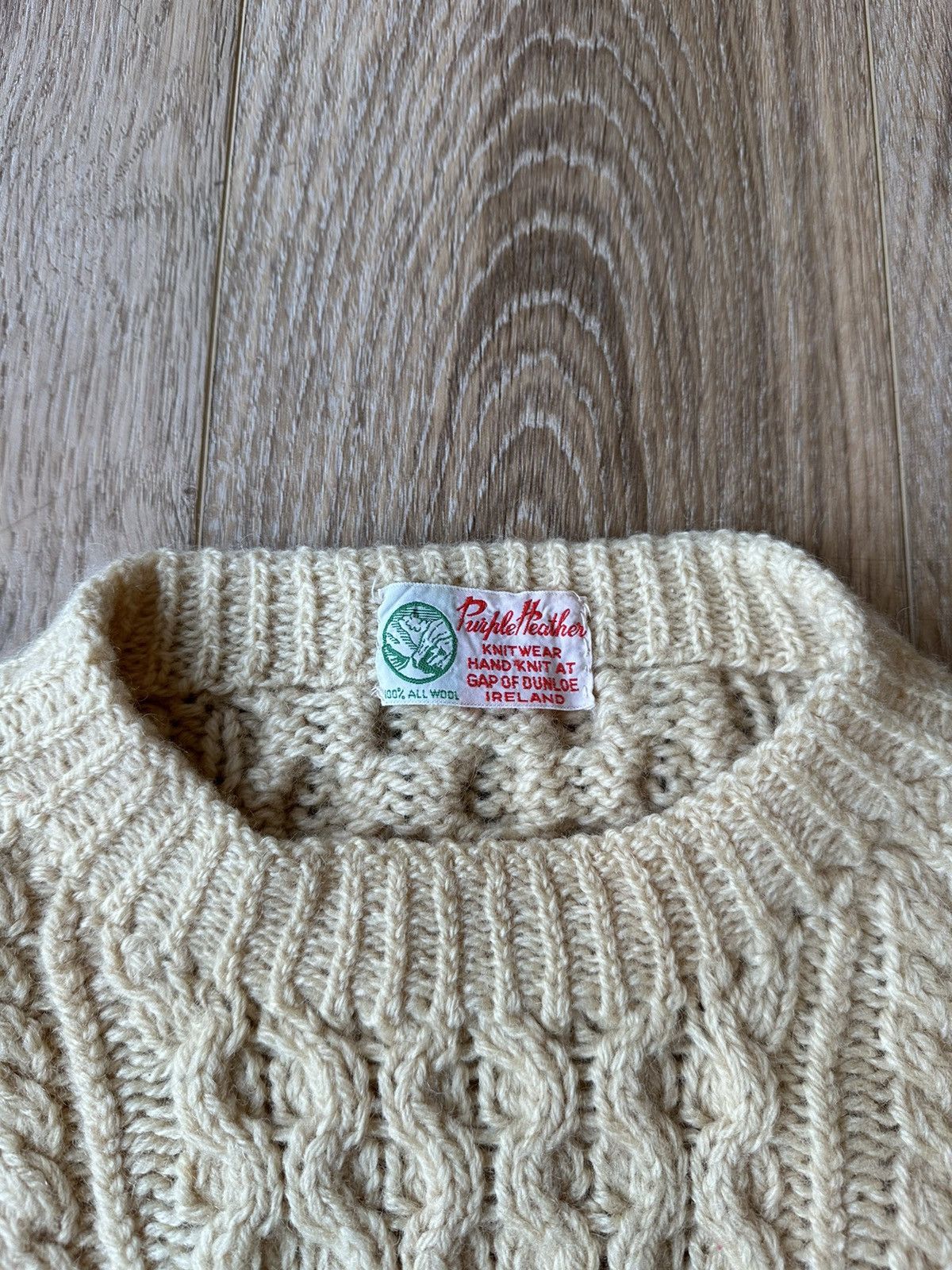 Vintage Vintage Ireland Wool Cable Knit Sweater Size XS / US 0-2 / IT 36-38 - 3 Thumbnail