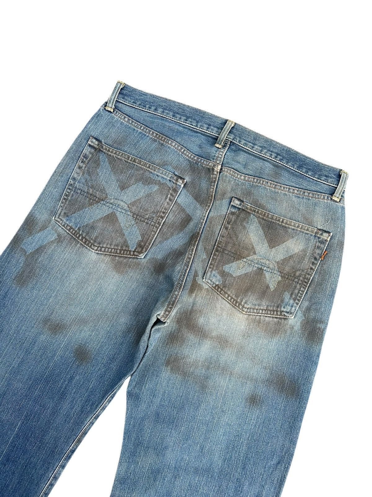 Kapital Thrashed Vintage Edwin 505 Selvedge Dirty Denim Jeans Size US 35 - 11 Thumbnail