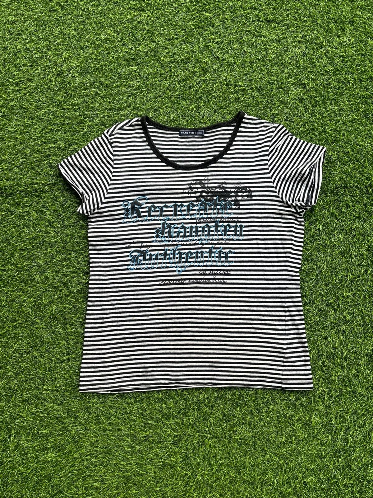 Hysteric Glamour Y2k Hang Ten Stripe Ifsix Punk Style Tshirt Size L / US 10 / IT 46 - 1 Thumbnail