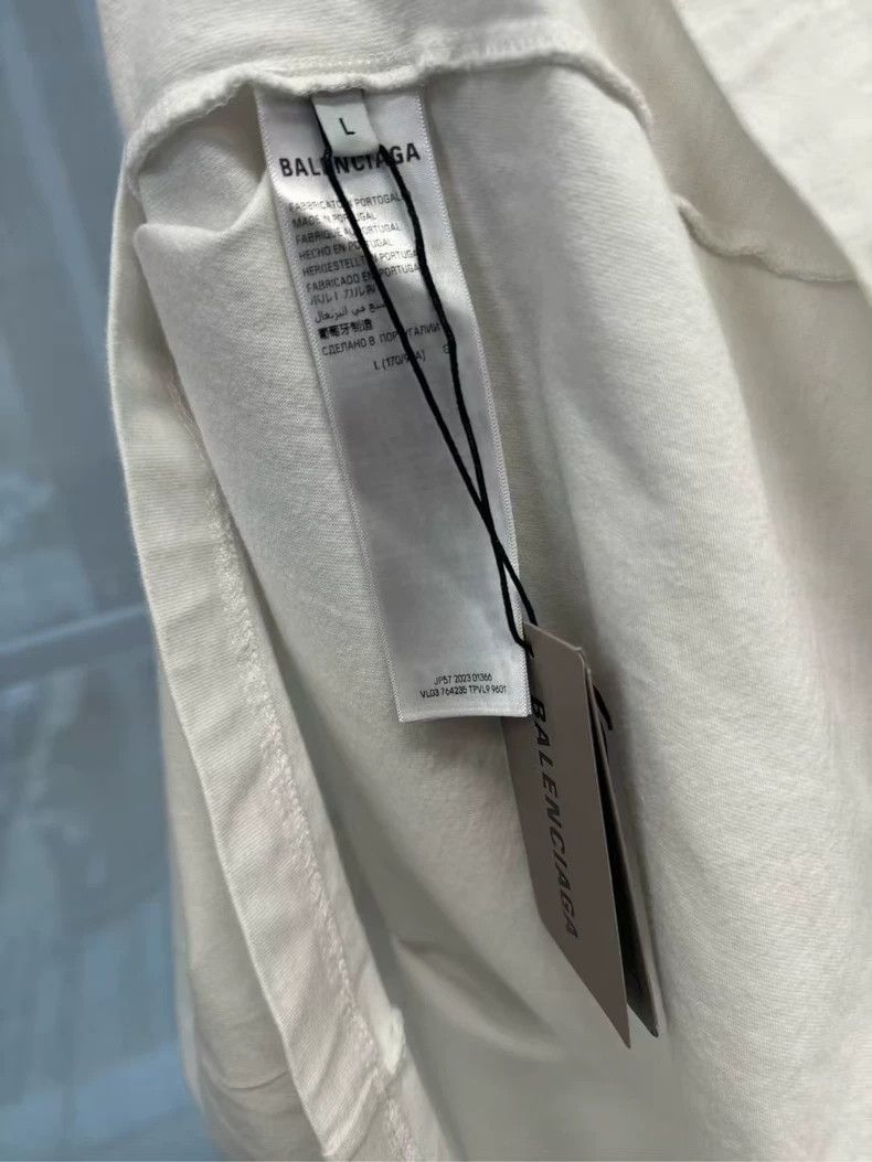 Balenciaga Balenciaga White Sunset Tower Short Sleeve Size US L / EU 52-54 / 3 - 5 Thumbnail
